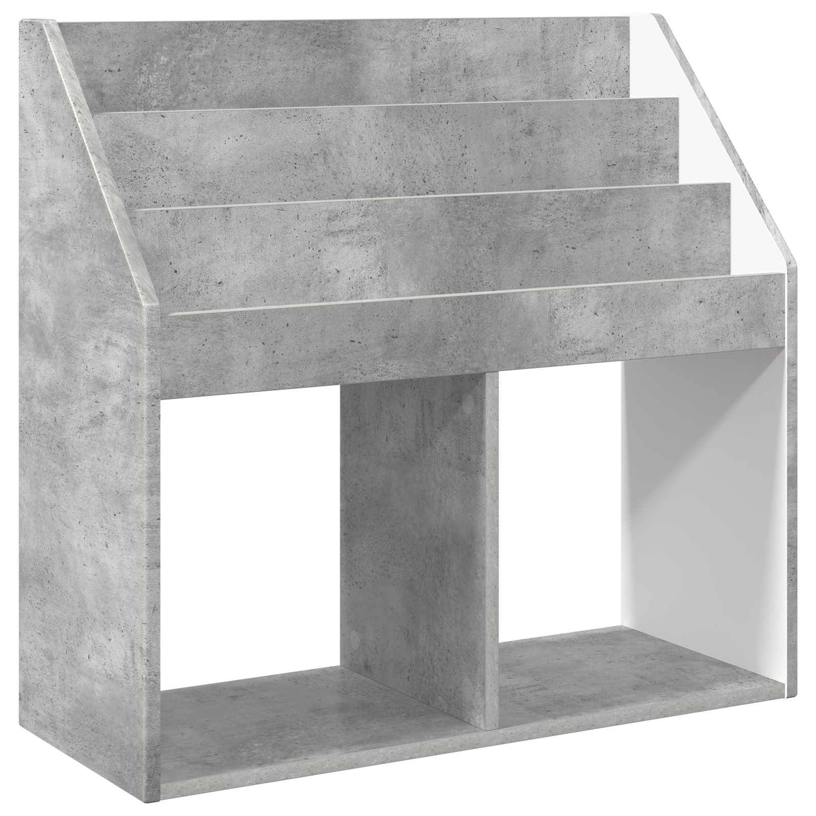 vidaXL Kinderregal Beton Grau 72,5 x 29,5 x 69 cm Holzwerkstoff