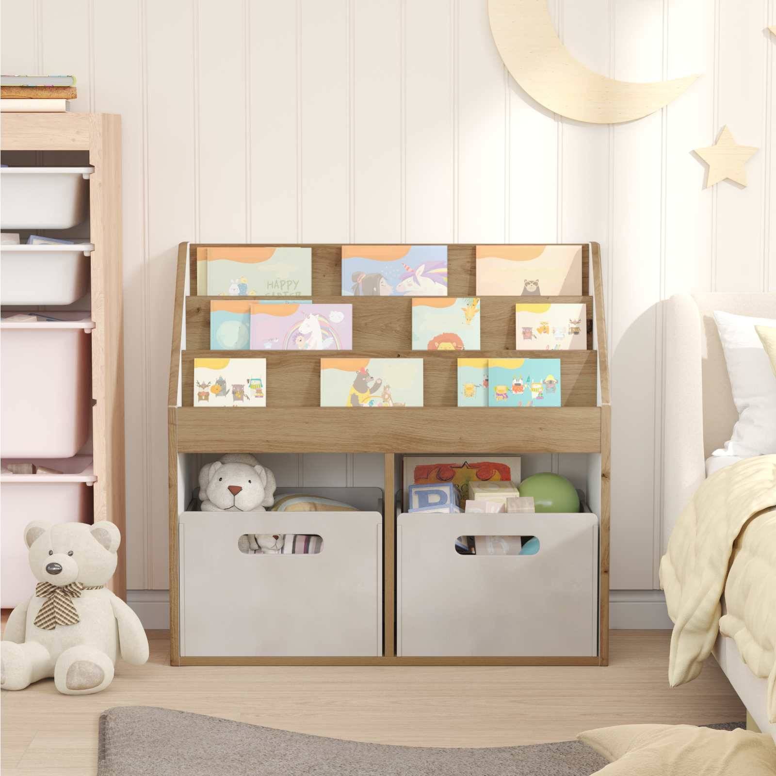 vidaXL Kinderregal Artisan-Eiche 72,5 x 29,5 x 69 cm Holzwerkstoff