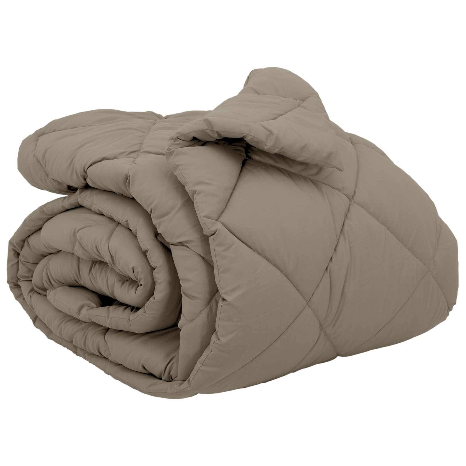 vidaXL Winterbettdecke Hellgrau 200 x 200 cm Mikrofaser