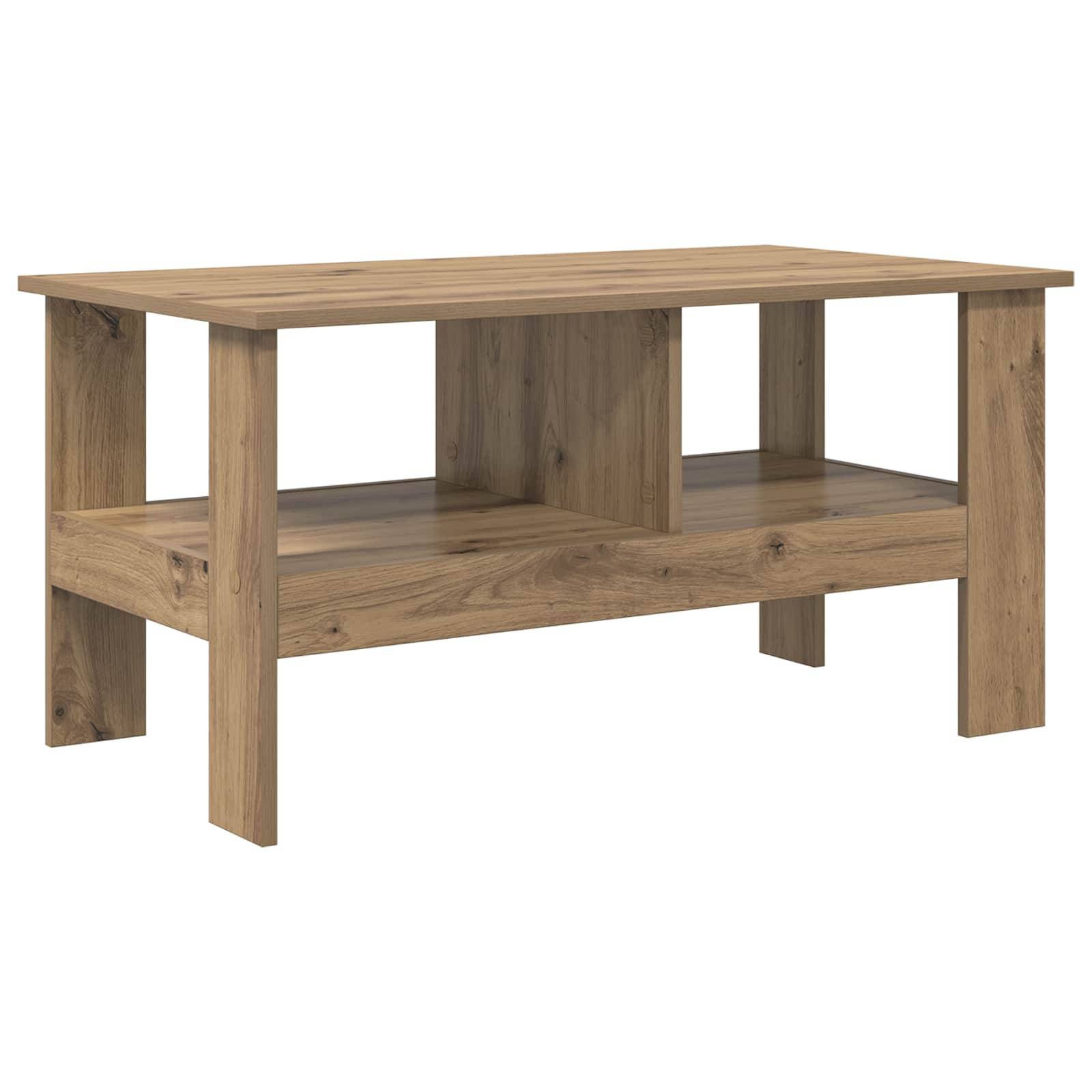 vidaXL Couchtisch Artisan-Eiche 90 x 50 x 45 cm Holzwerkstoff