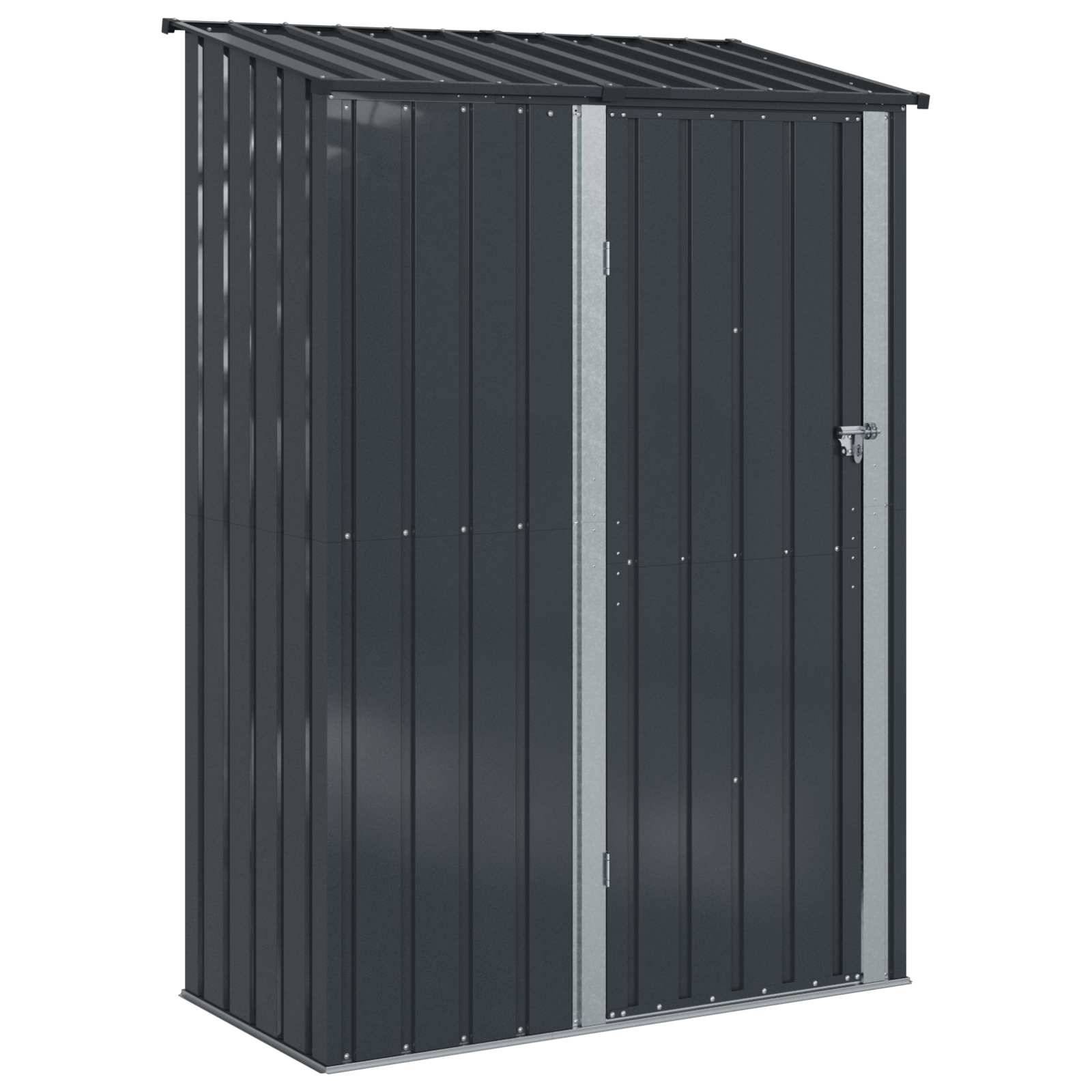 vidaXL Gartenhütten Anthrazit 140,5 x 74 x 200 cm Metall