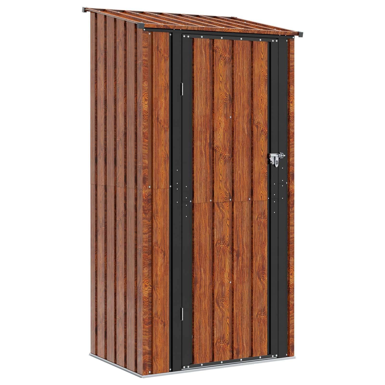 vidaXL Gartenhütten Braun 103 x 74 x 200 cm Metall
