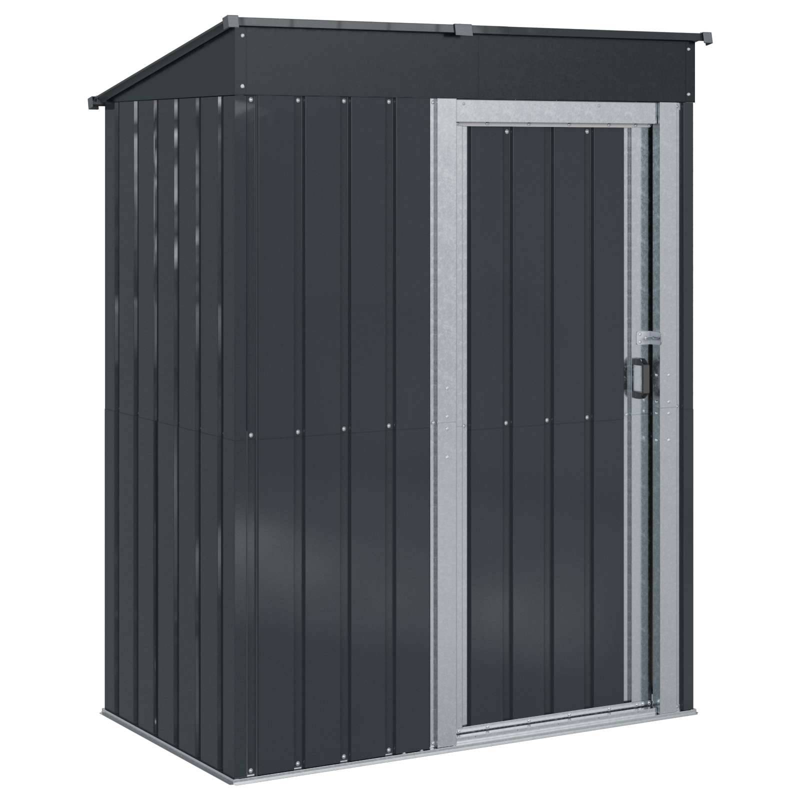 vidaXL Gartenhütten Anthrazit 137 x 81 x 180 cm Metall