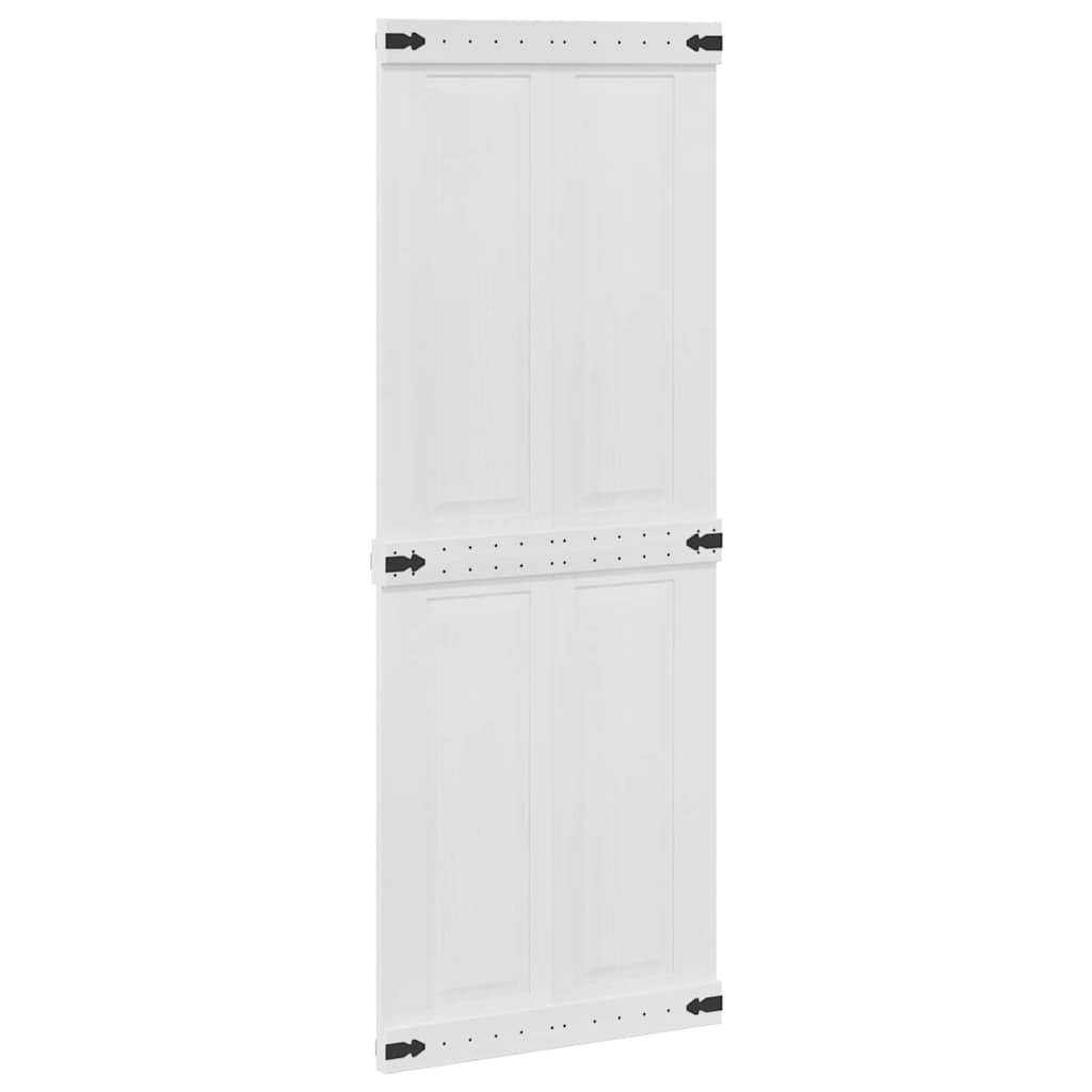 vidaXL Scheunentür Corona 80 x 210 cm Massives Kiefernholz