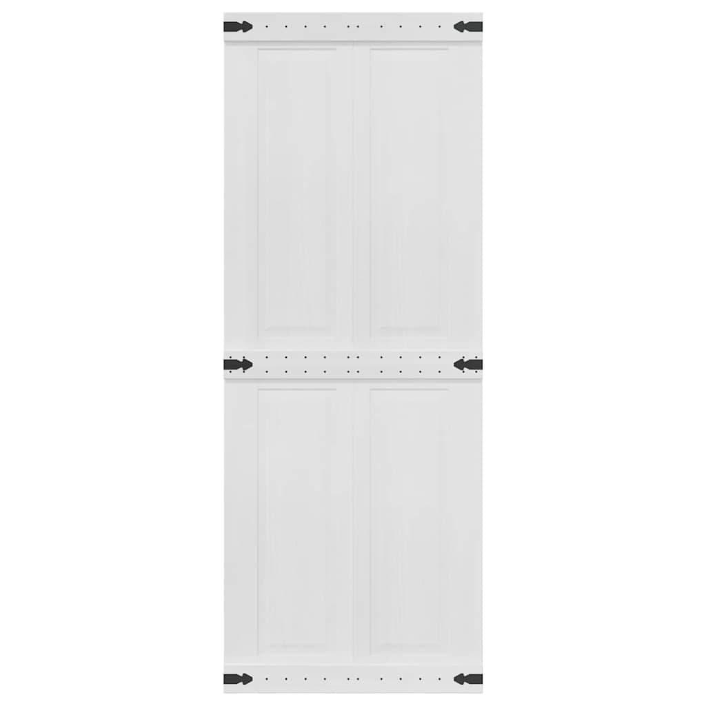 vidaXL Scheunentür Corona 80 x 210 cm Massives Kiefernholz