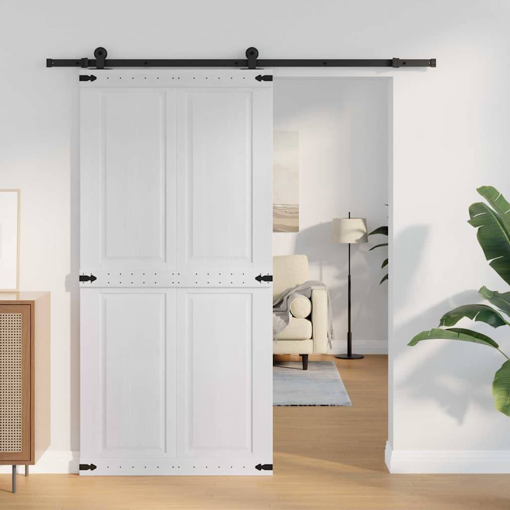 vidaXL Tür Corona Weiß 100 x 210 cm Holzwerkstoff