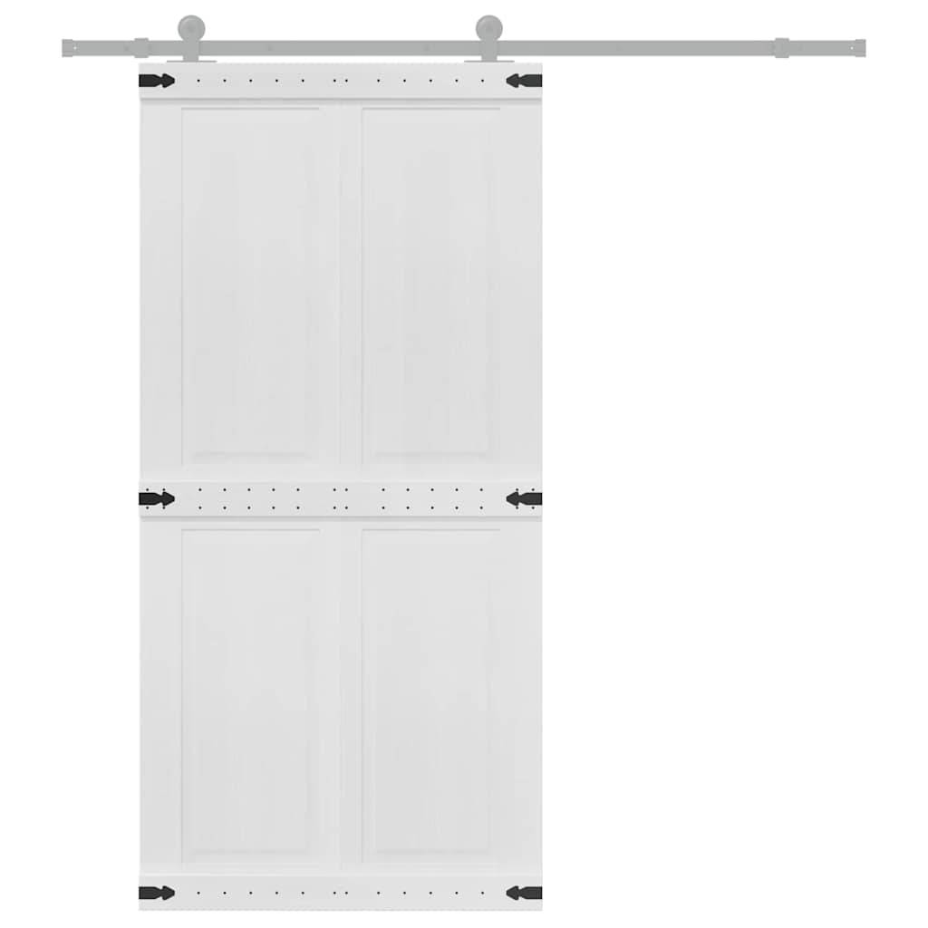 vidaXL Tür Corona Weiß 100 x 210 cm Holzwerkstoff