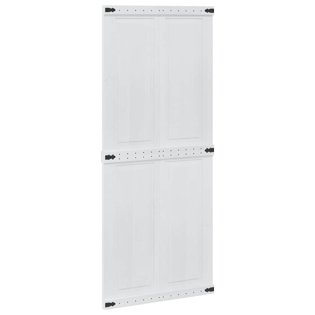 vidaXL Scheunentür Corona 90 x 210 cm Massives Kiefernholz