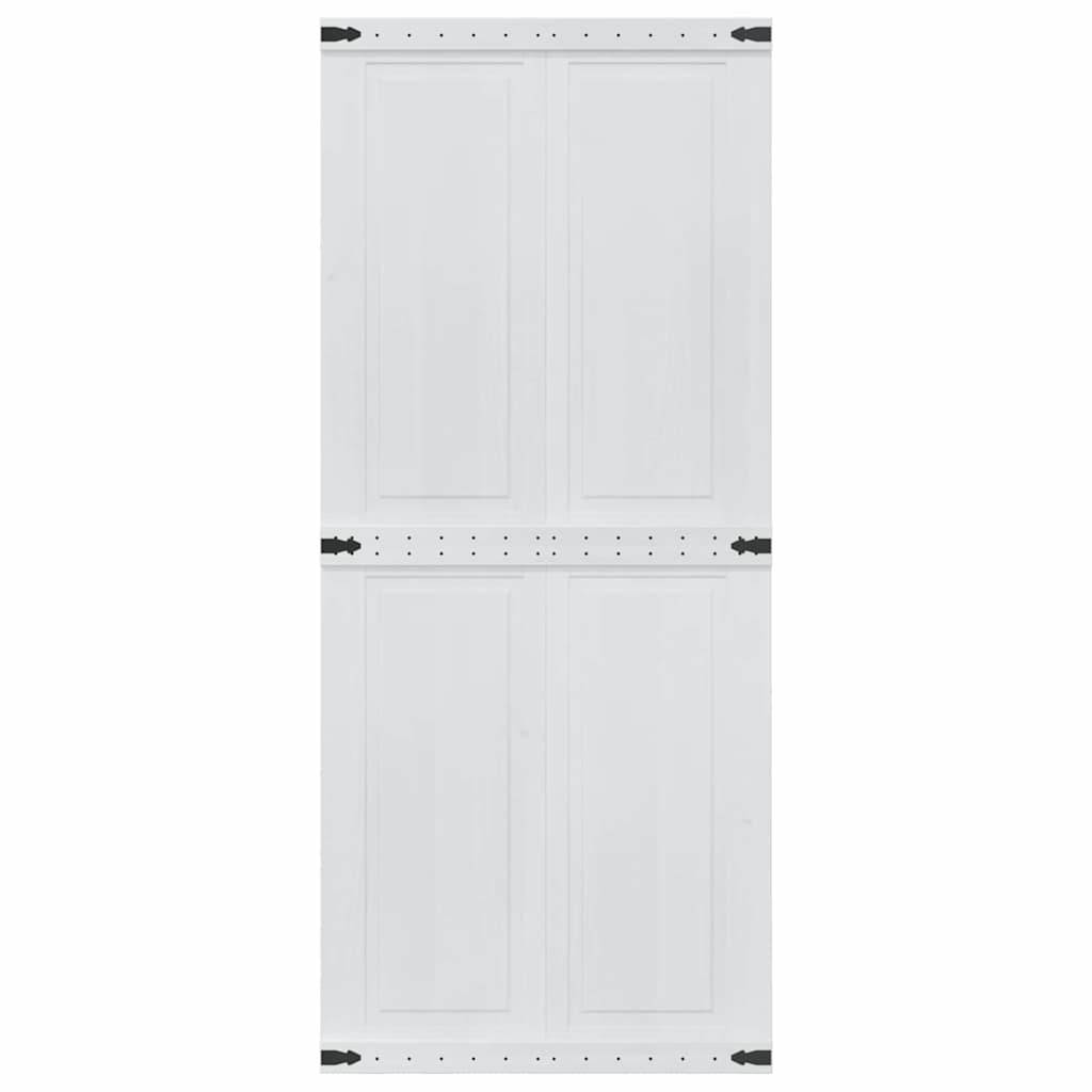 vidaXL Scheunentür Corona 90 x 210 cm Massives Kiefernholz