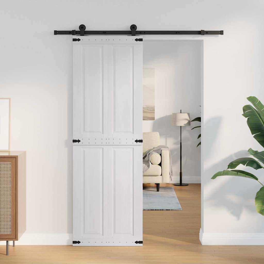 vidaXL Scheunentür Corona 70 x 210 cm Massives Kiefernholz