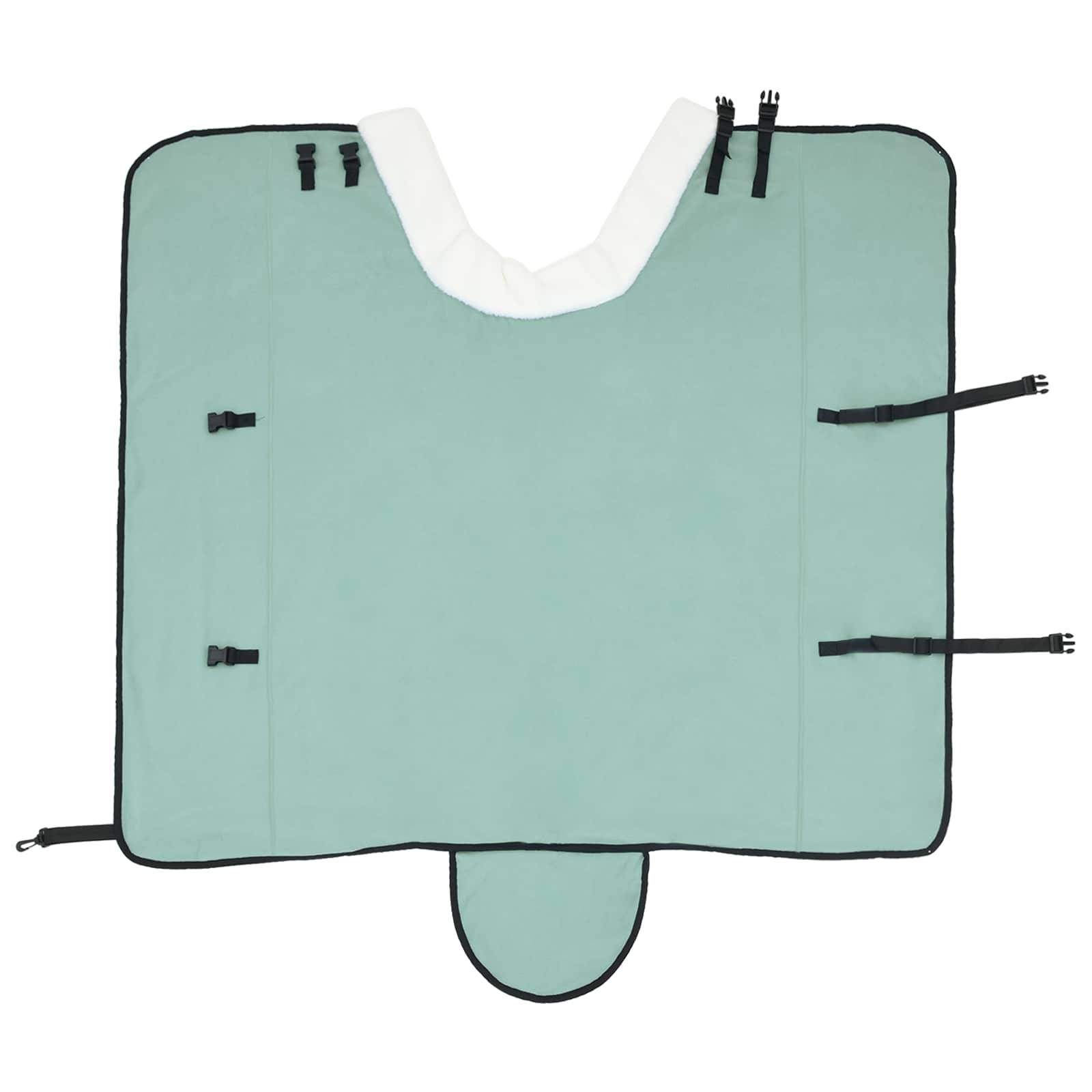 vidaXL Pferdedecke Dunkelgrün 125 cm Polarfleece