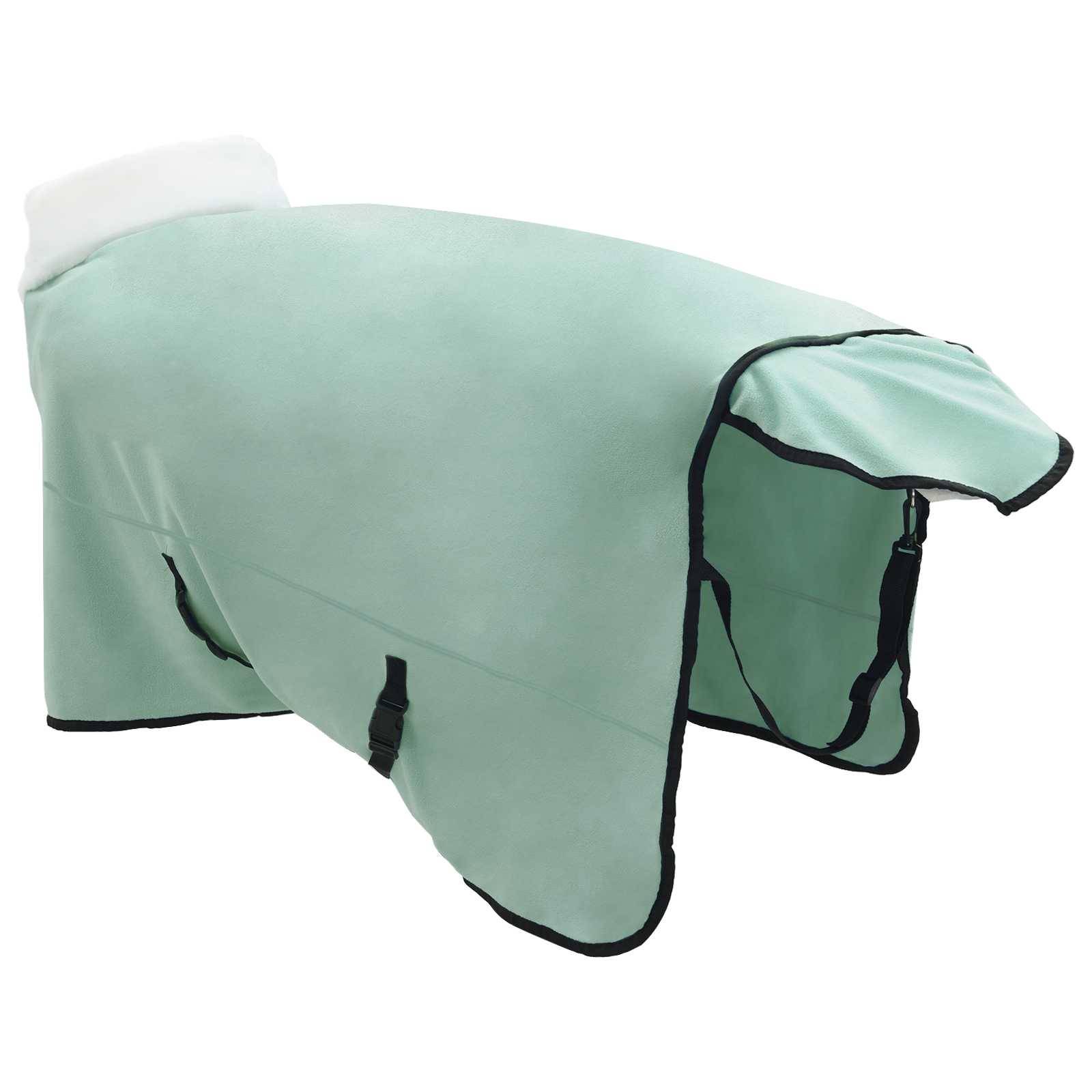 vidaXL Pferdedecke Dunkelgrün 125 cm Polarfleece