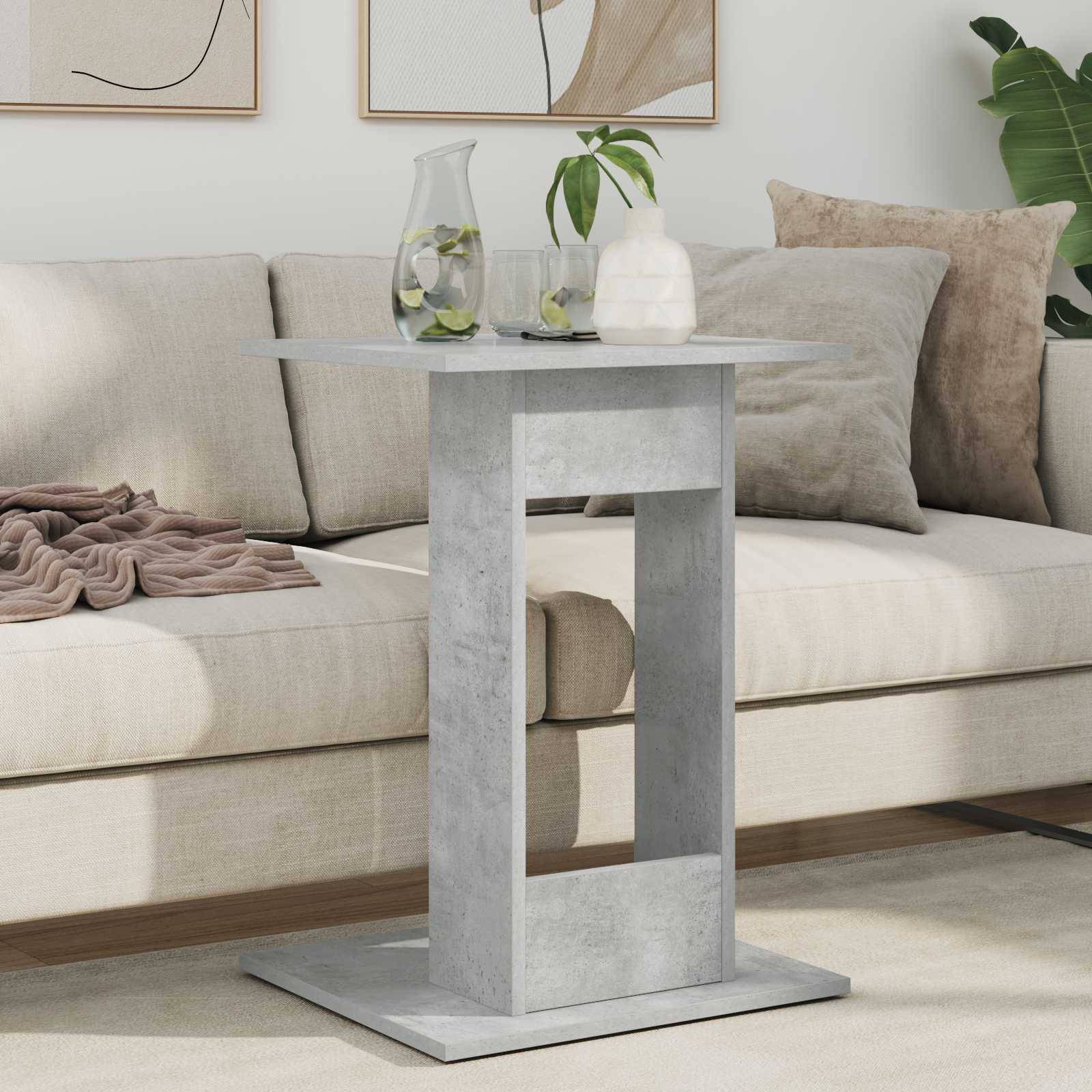 vidaXL Beistelltisch Beton Grau 45 x 40 x 62,5 cm Holzwerkstoff