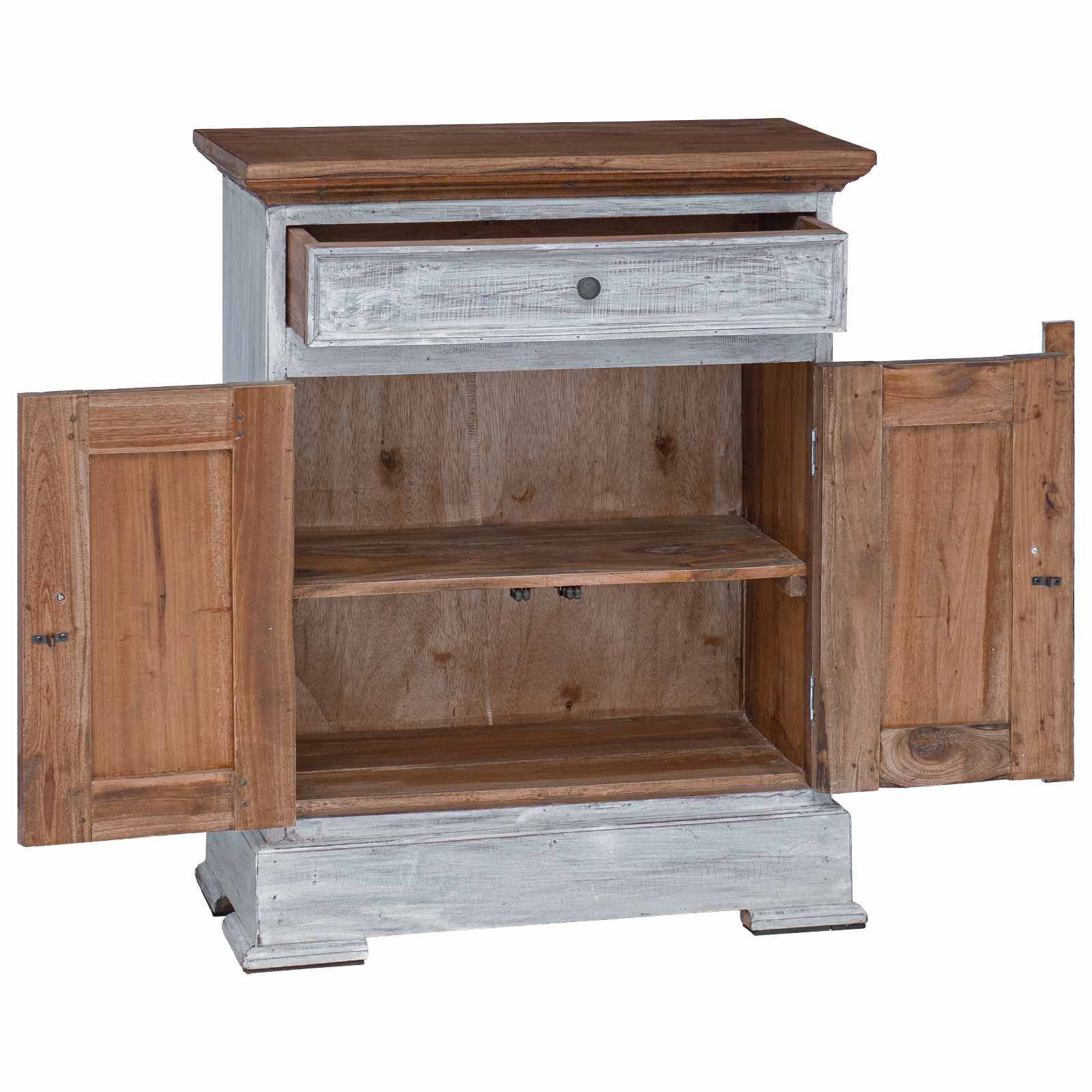 vidaXL Aufbewahrungsschrank 63 x 30 x 79 cm Massives Mahagoni Holz