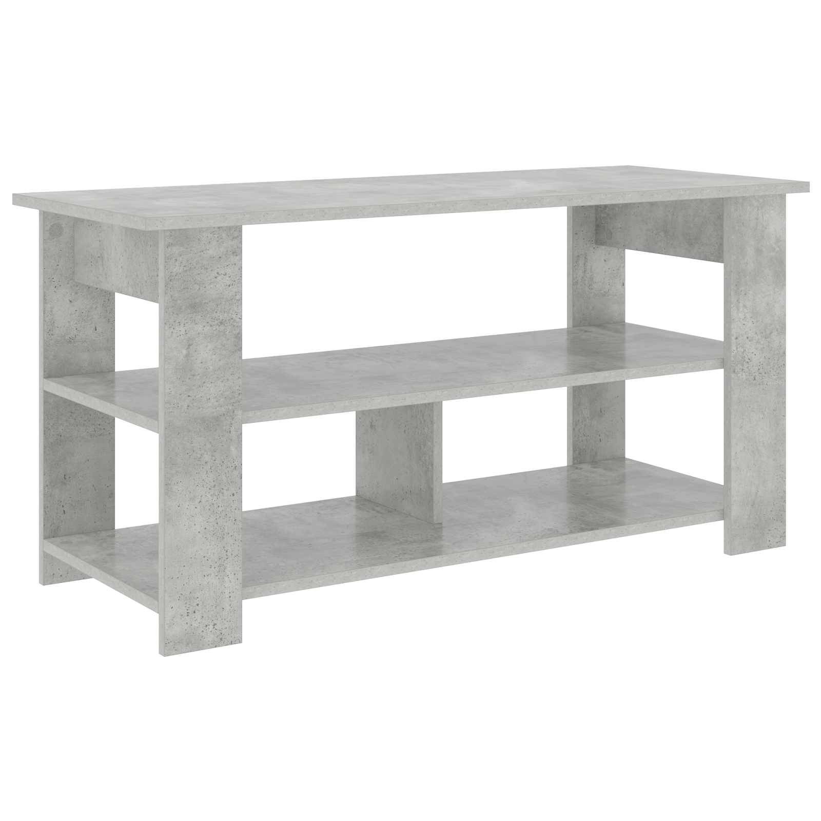 vidaXL TV-Ständer Beton Grau 100 x 40 x 50 cm