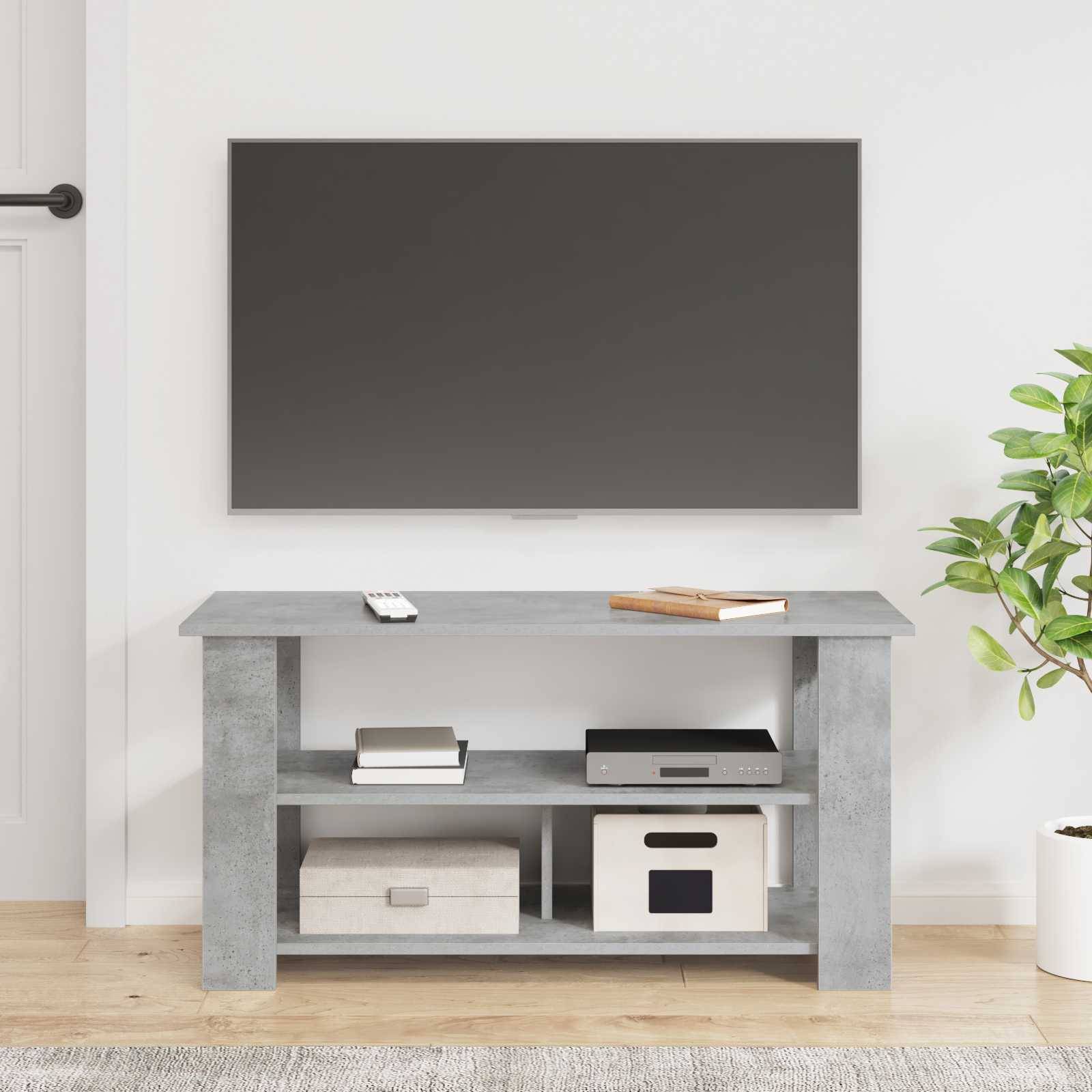 vidaXL TV-Ständer Beton Grau 100 x 40 x 50 cm