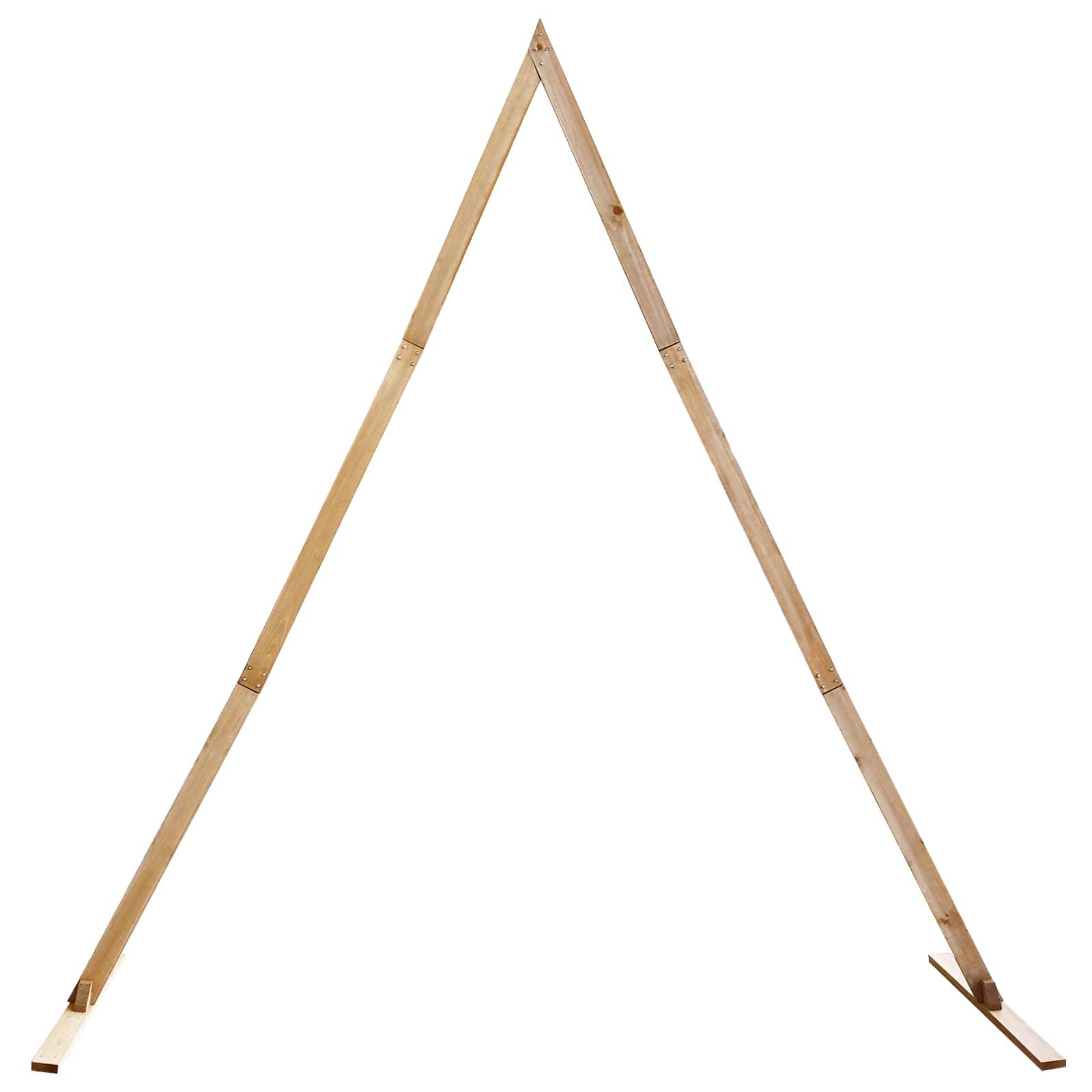 vidaXL Hochzeitsbogen Hellbraun 202 x 95 x 254 cm Massivholz Kiefer