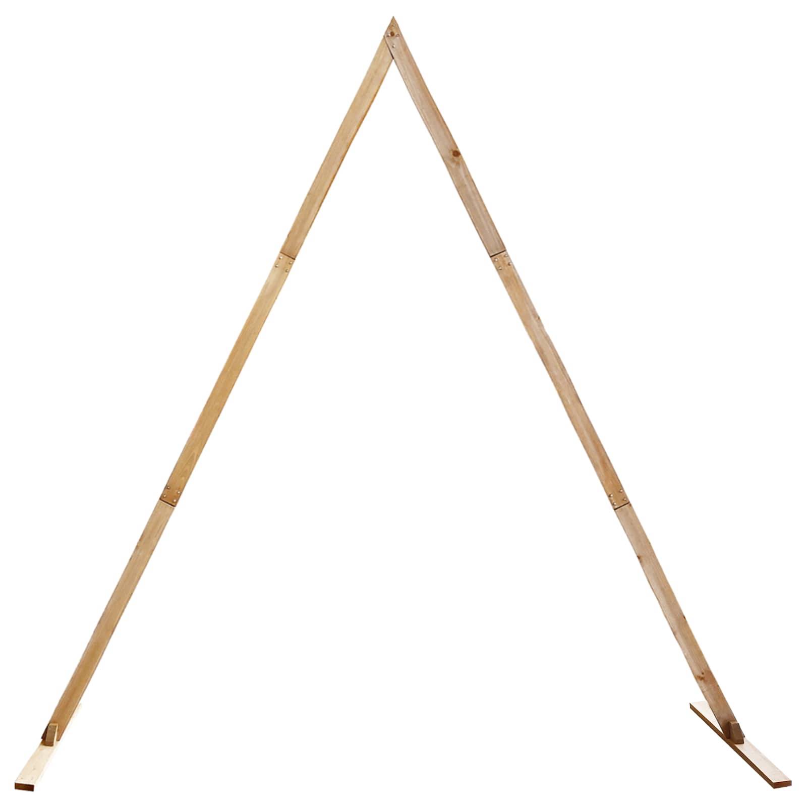 vidaXL Hochzeitsbogen Hellbraun 202 x 95 x 254 cm Massivholz Kiefer