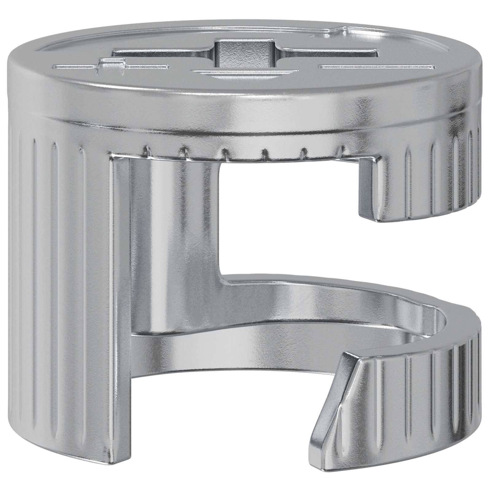 vidaXL Zapfenschloss-Muttern 4000 pcs Silber Metall