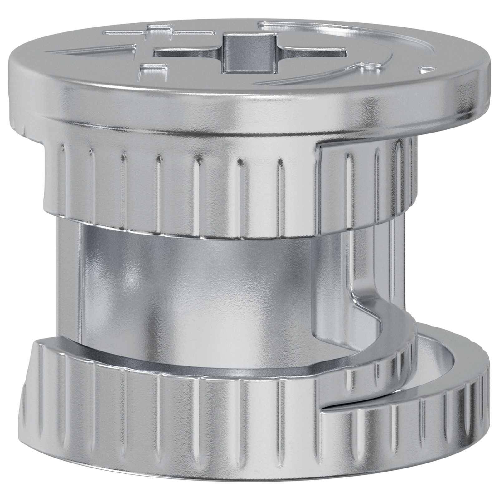 vidaXL Zapfenschloss-Muttern 4000 pcs Silber Metall