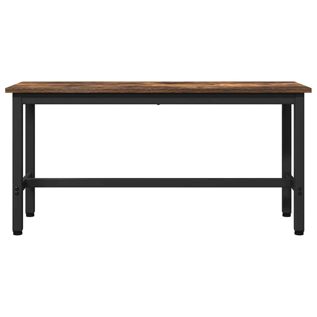 vidaXL Esstischbank Geräucherte Eiche 100 x 32,5 x 48,5 cm