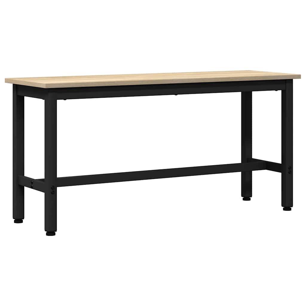 vidaXL Esstischbank Sonoma-Eiche 100 x 32,5 x 48,5 cm