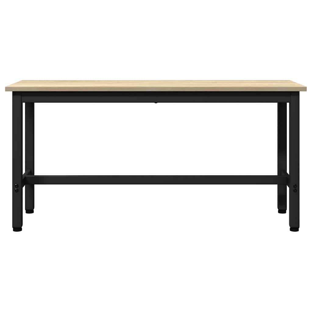 vidaXL Esstischbank Sonoma-Eiche 100 x 32,5 x 48,5 cm