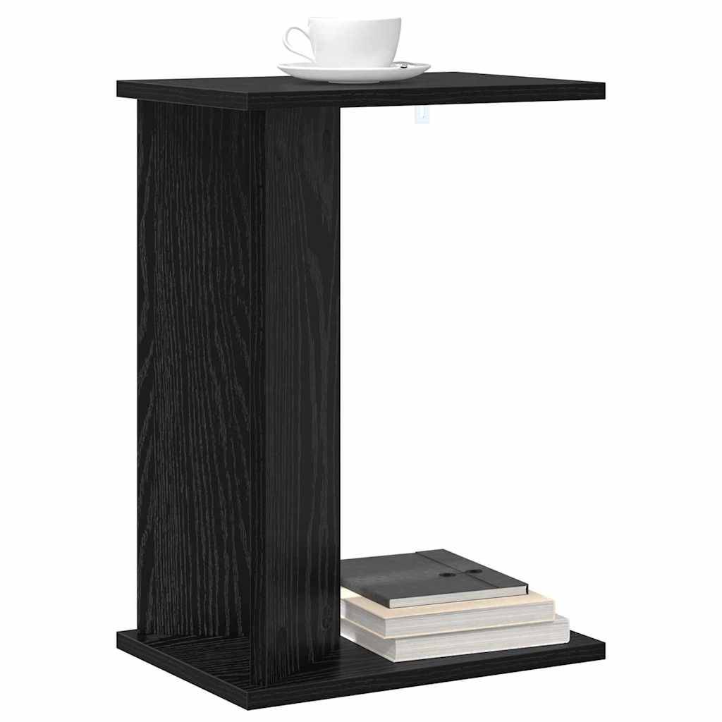 vidaXL Beistelltisch Schwarz Eichen-Optik 35 x 25 x 50 cm