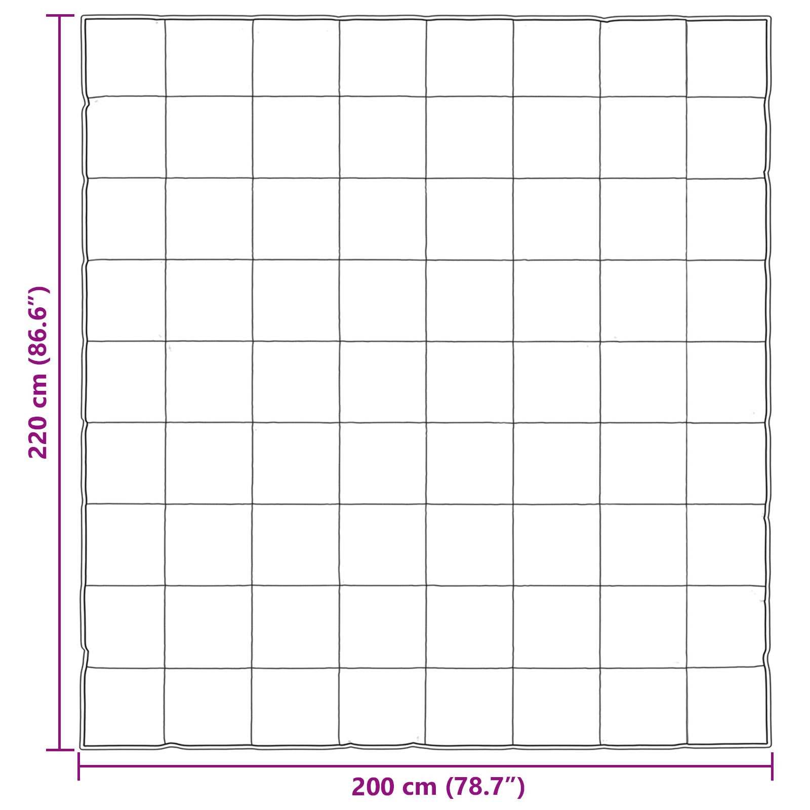 vidaXL Winterbettdecke Gold 200 x 220 cm Satin und Mikrofaser