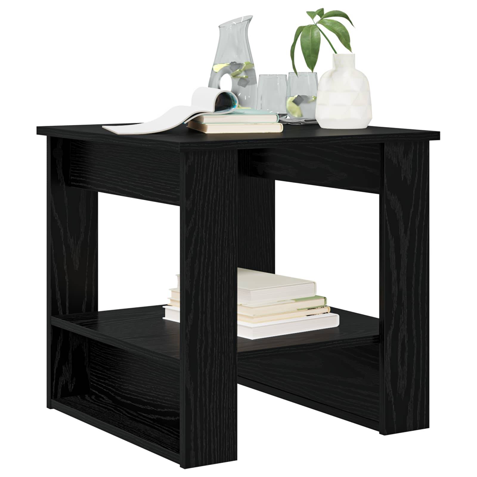 vidaXL Couchtisch Schwarz Eichen-Optik 51 x 50 x 50 cm Holzwerkstoff