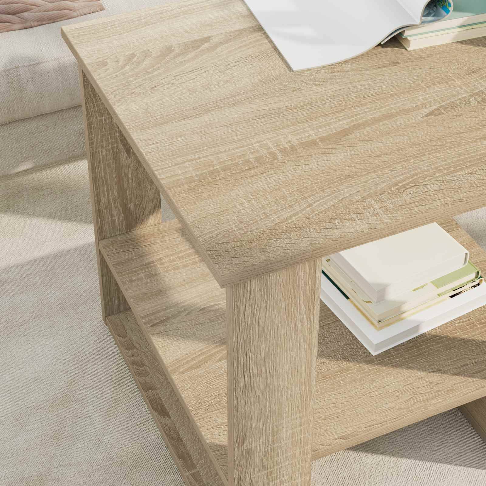 vidaXL Couchtisch Sonoma-Eiche 51 x 50 x 50 cm Holzwerkstoff