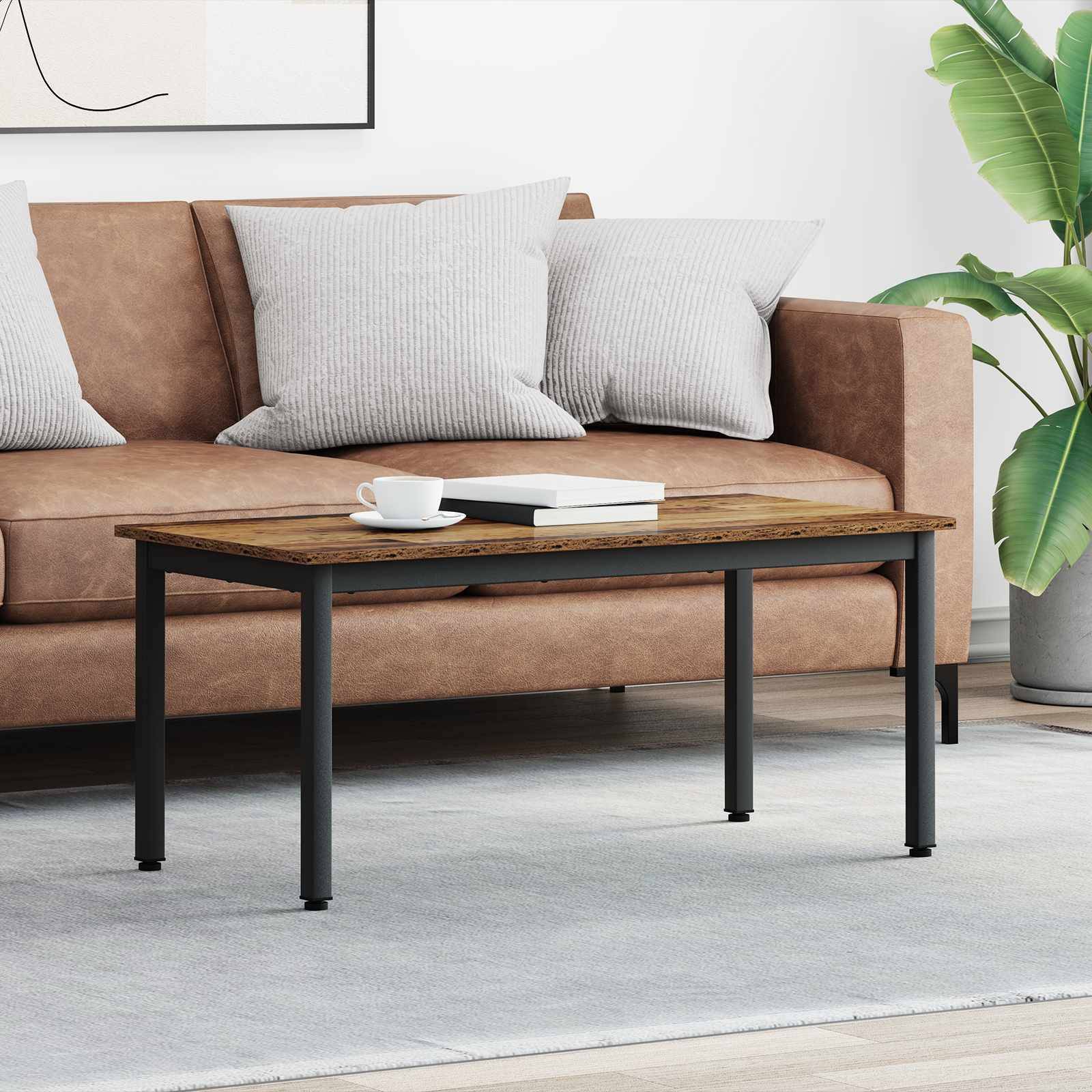 vidaXL Couchtisch Altholz 100 x 50 x 45 cm Holzwerkstoff