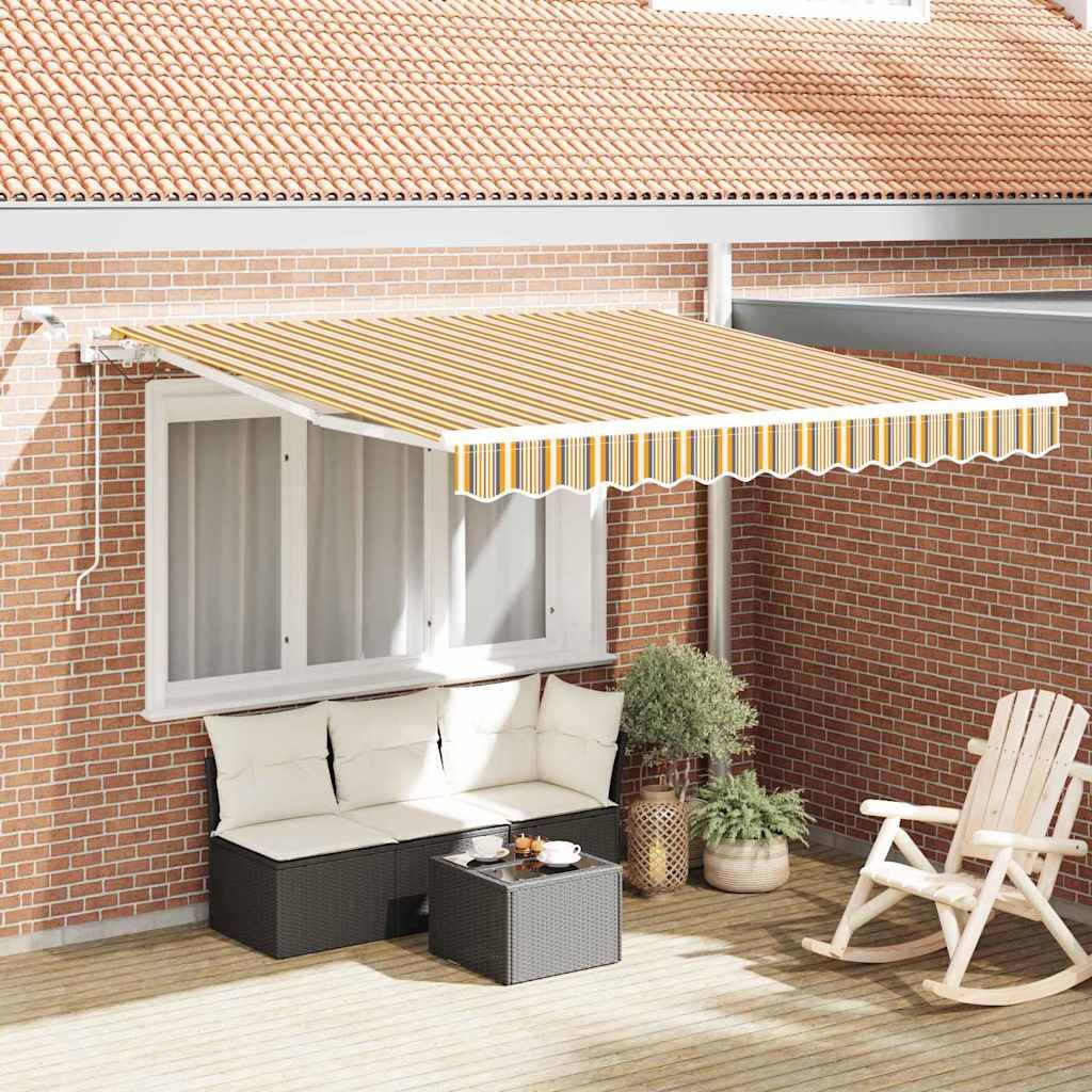 vidaXL Einziehbare Markise Mehrfarbig 300 x 250 cm