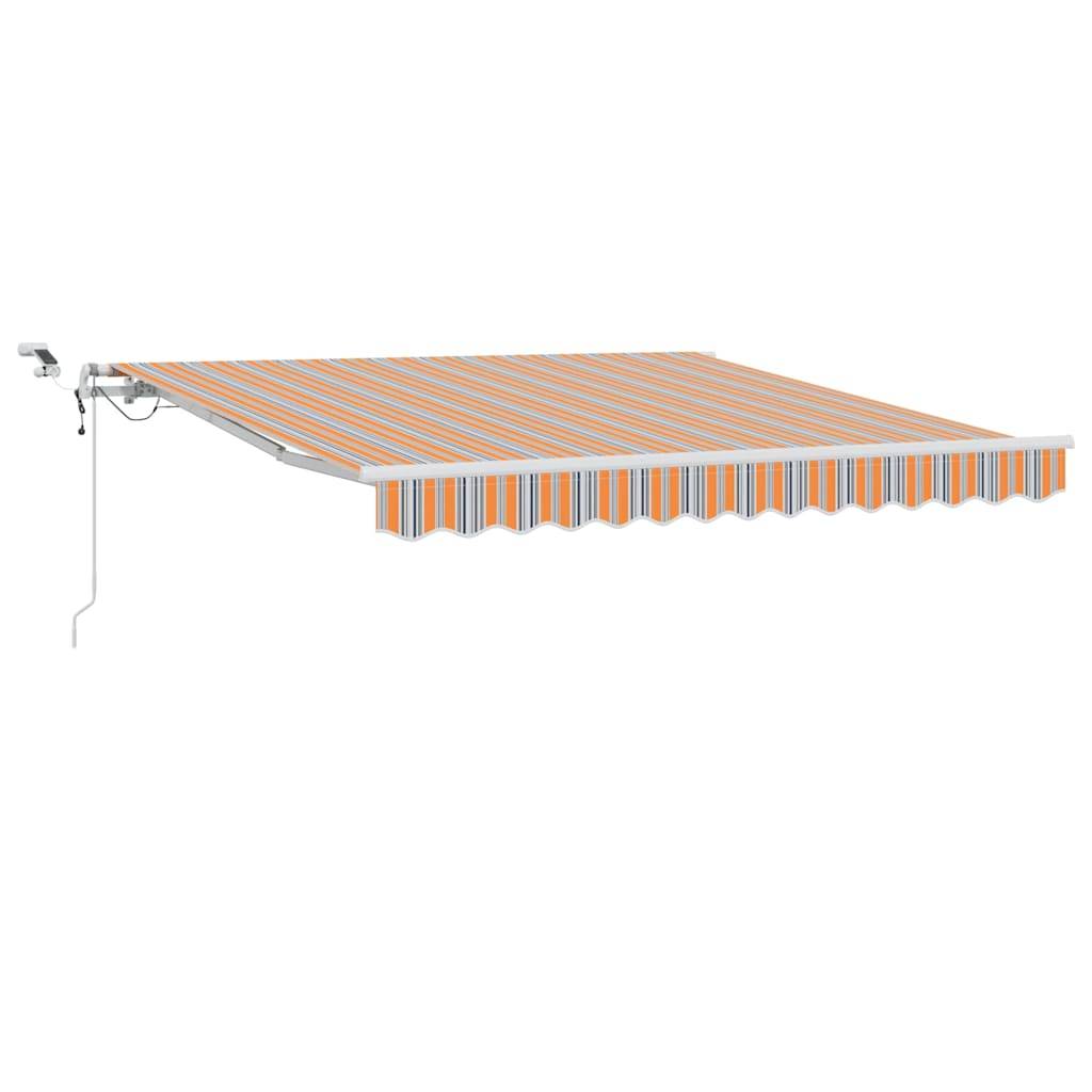 vidaXL Einziehbare Markise Mehrfarbig 350 x 250 cm