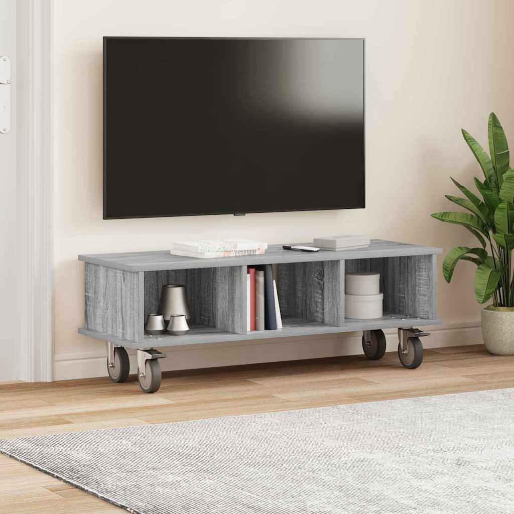 vidaXL TV-Ständer Graues Sonoma 100 x 35 x 35 cm Holzwerkstoff