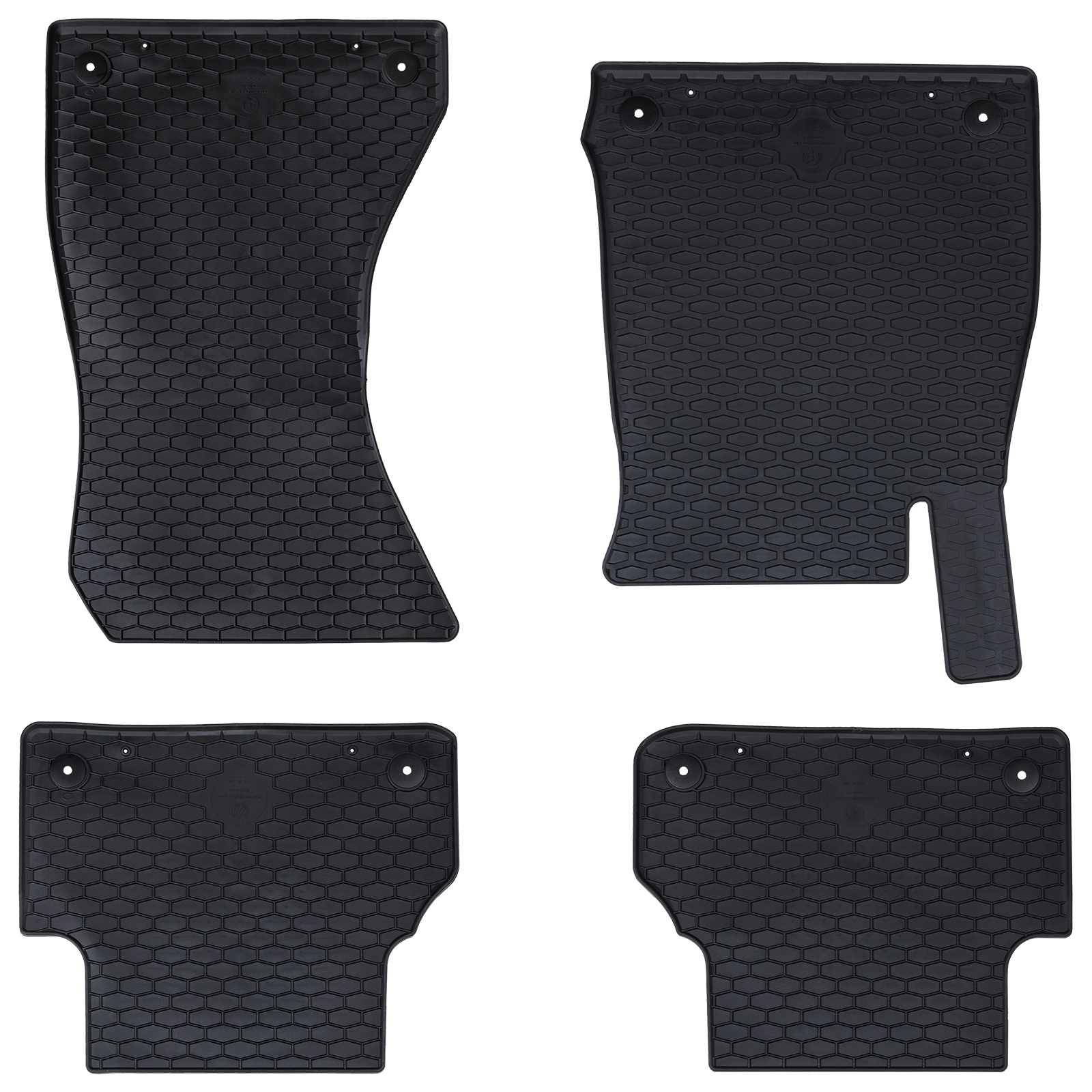 vidaXL Autofußmatte 4 pcs Schwarz Geeignet für Audi A4 B9 2015-2024