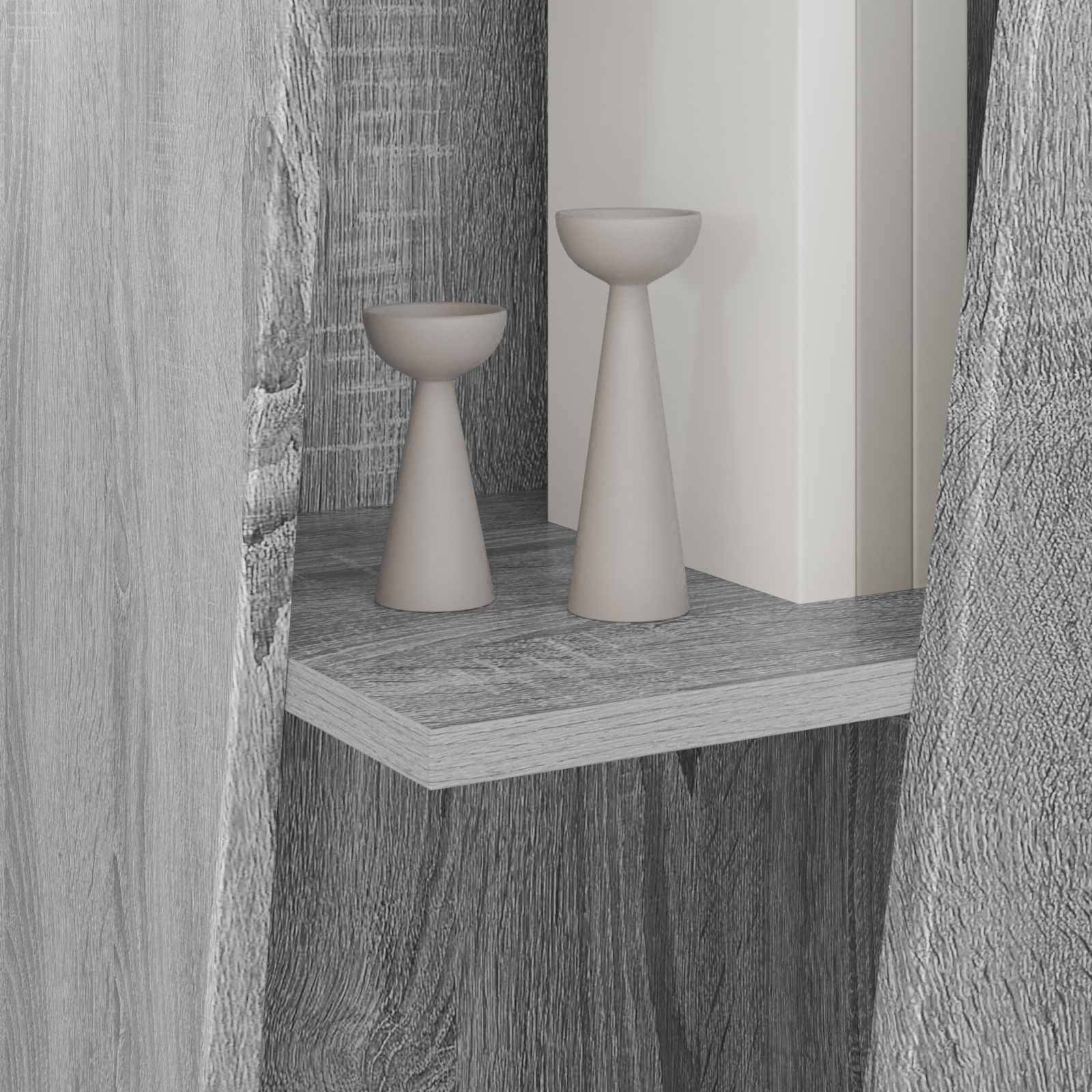 vidaXL Seitenregal Graues Sonoma 33 x 32 x 100,5 cm Holzwerkstoff