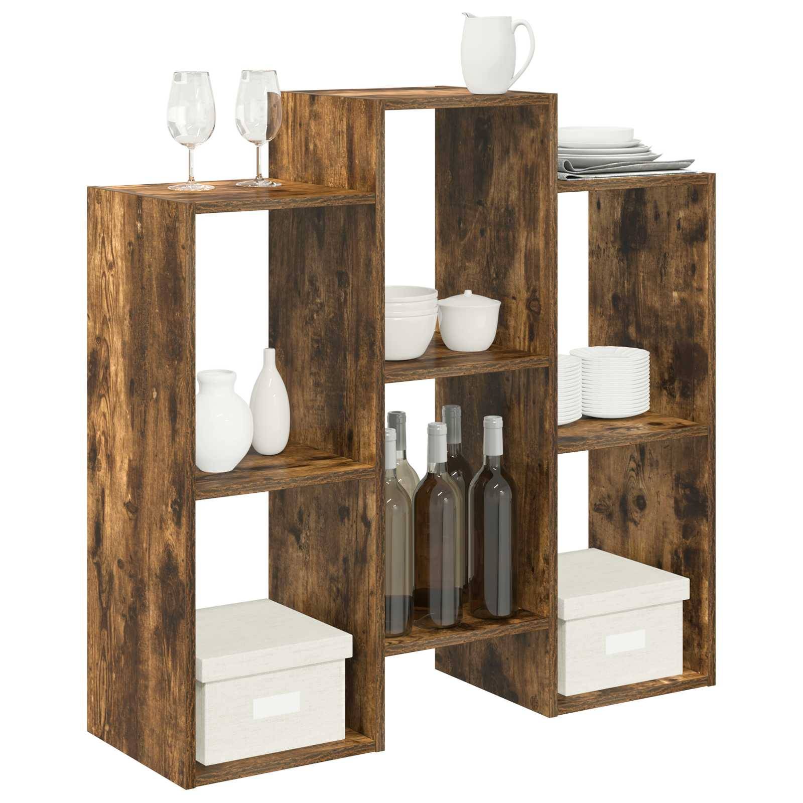 vidaXL Sideboard Geräucherte Eiche 90 x 30 x 90 cm