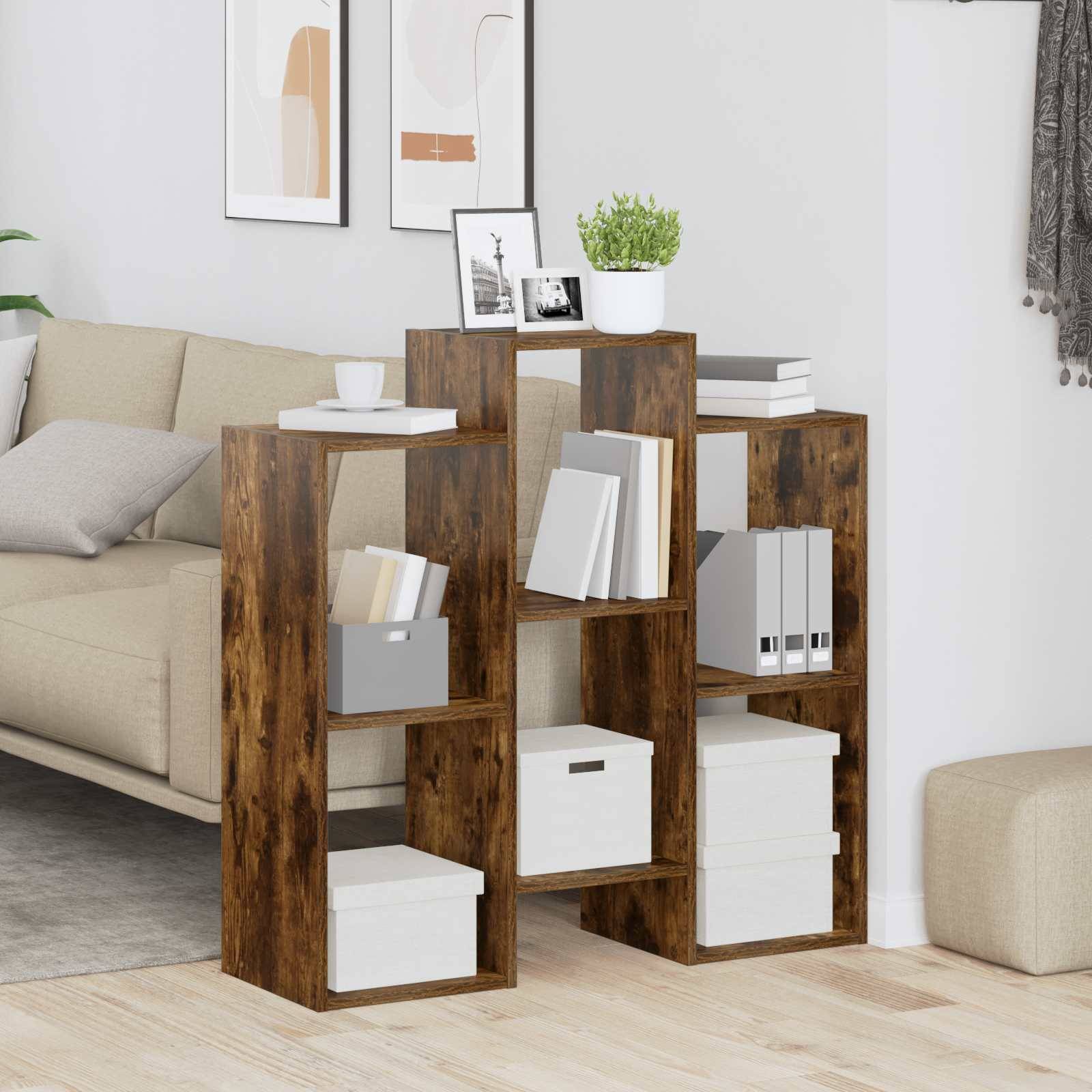vidaXL Sideboard Geräucherte Eiche 90 x 30 x 90 cm