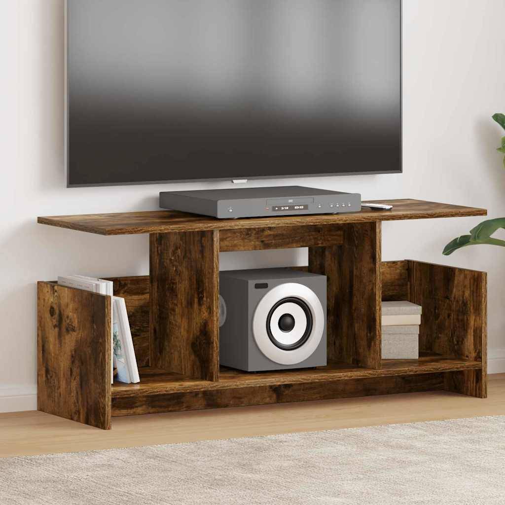 vidaXL TV-Ständer Geräucherte Eiche 102 x 35 x 45 cm Holzwerkstoff