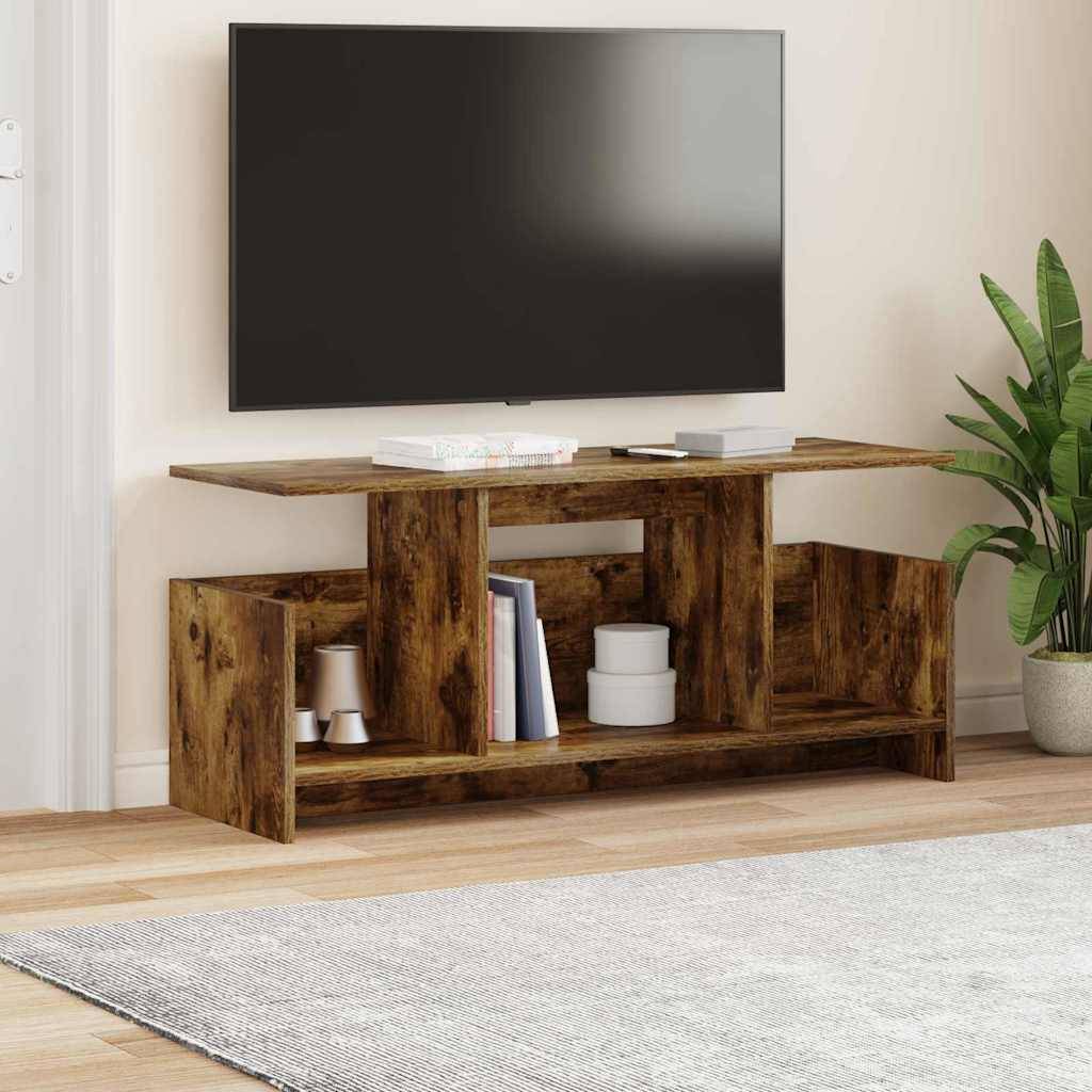 vidaXL TV-Ständer Geräucherte Eiche 102 x 35 x 45 cm Holzwerkstoff