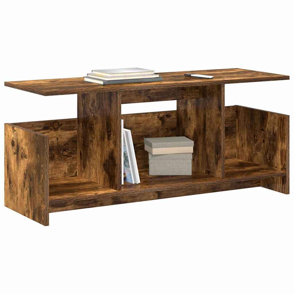 vidaXL TV-Ständer Geräucherte Eiche 102 x 35 x 45 cm Holzwerkstoff