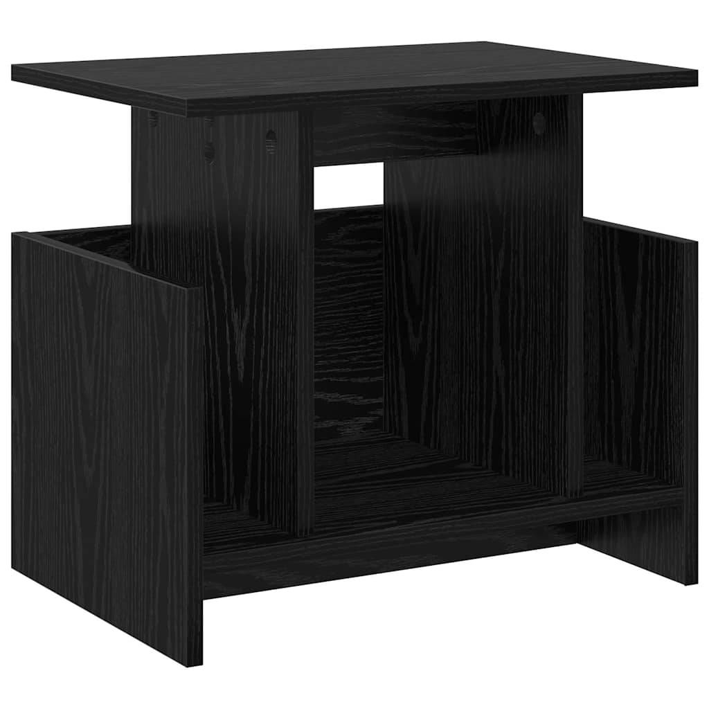 vidaXL TV-Ständer Schwarz Eichen-Optik 50 x 35 x 45 cm Holzwerkstoff
