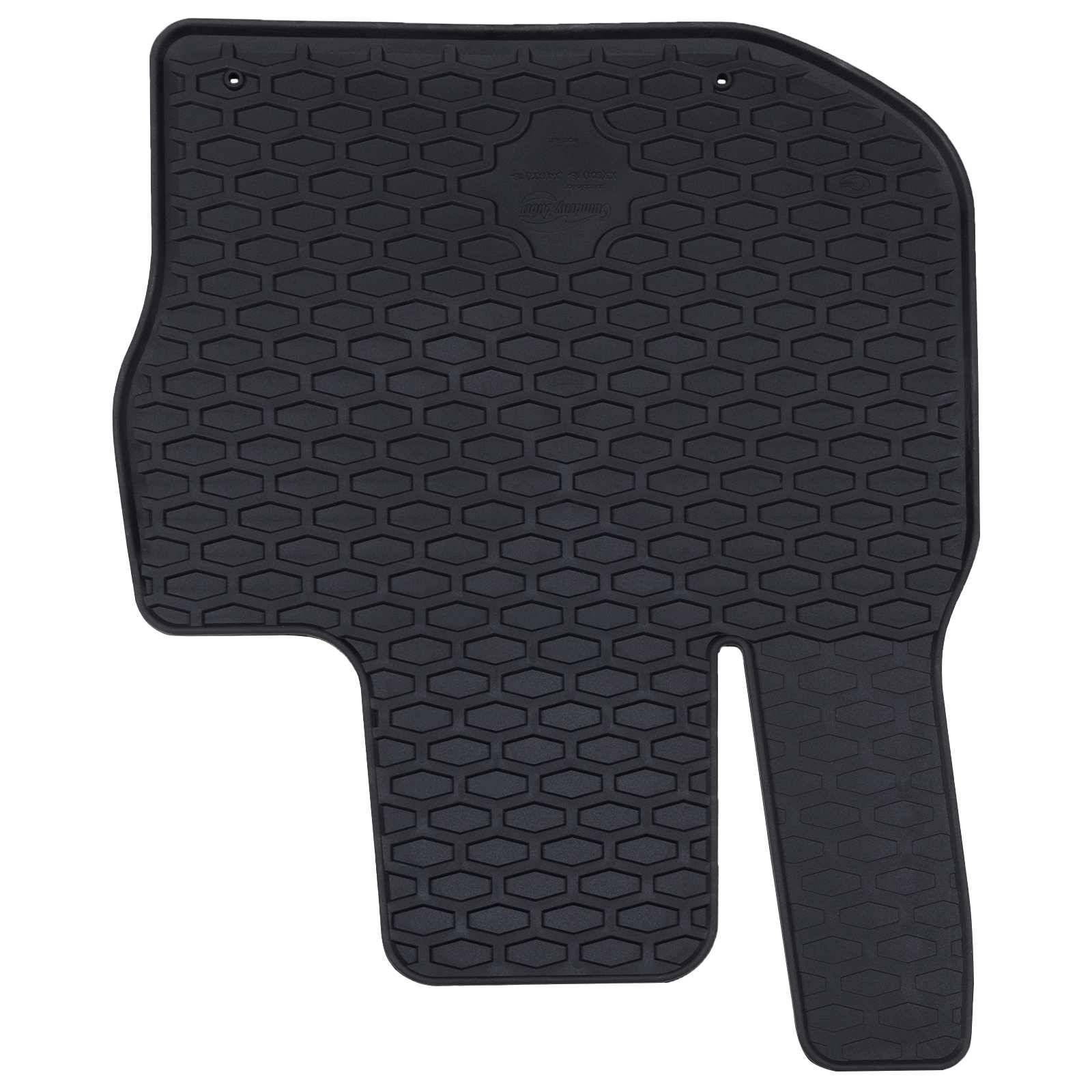 vidaXL Autofußmatte 4 pcs Schwarz Gummi