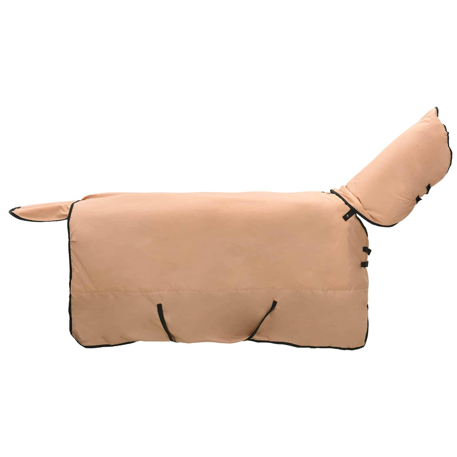 vidaXL Pferdedecke Cappuccino 85 cm Polyester