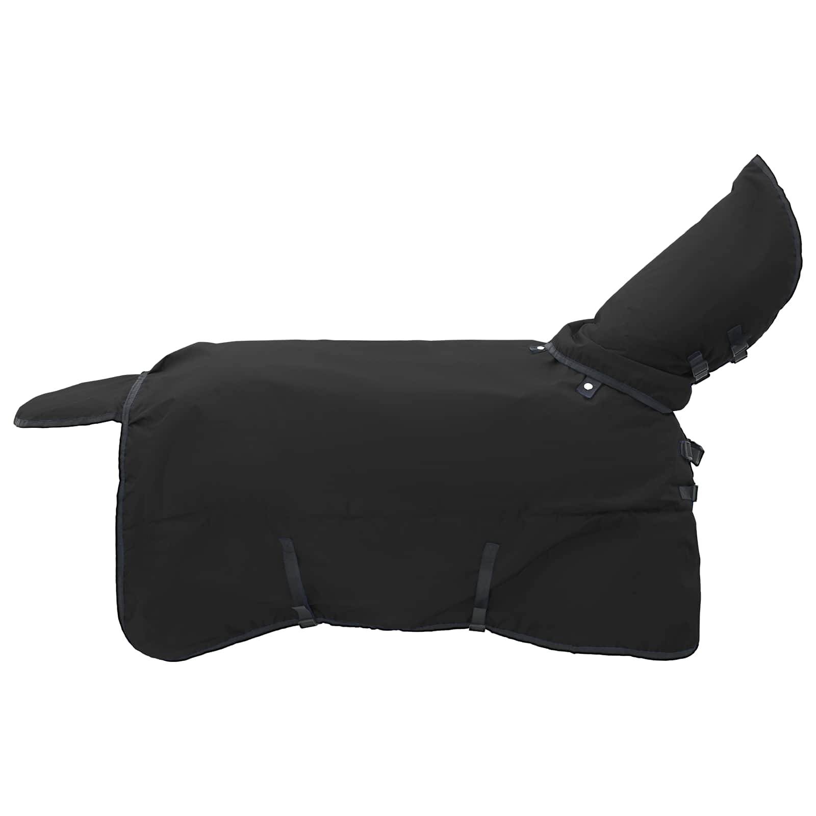 vidaXL Pferdedecke Dunkelgrün und Schwarz 155 cm Polyester