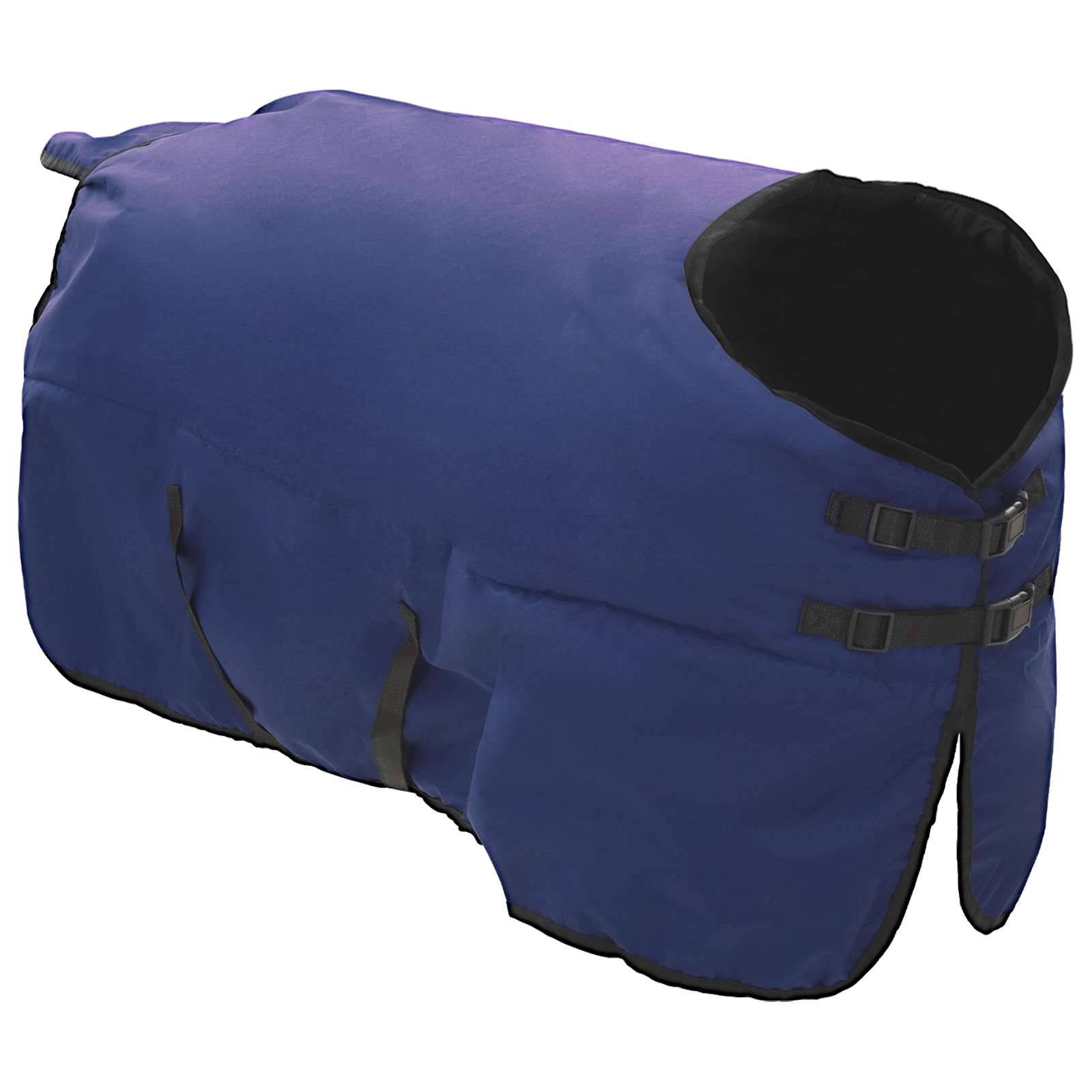 vidaXL Pferdedecke Dunkelgrün und Schwarz 75 cm Polyester