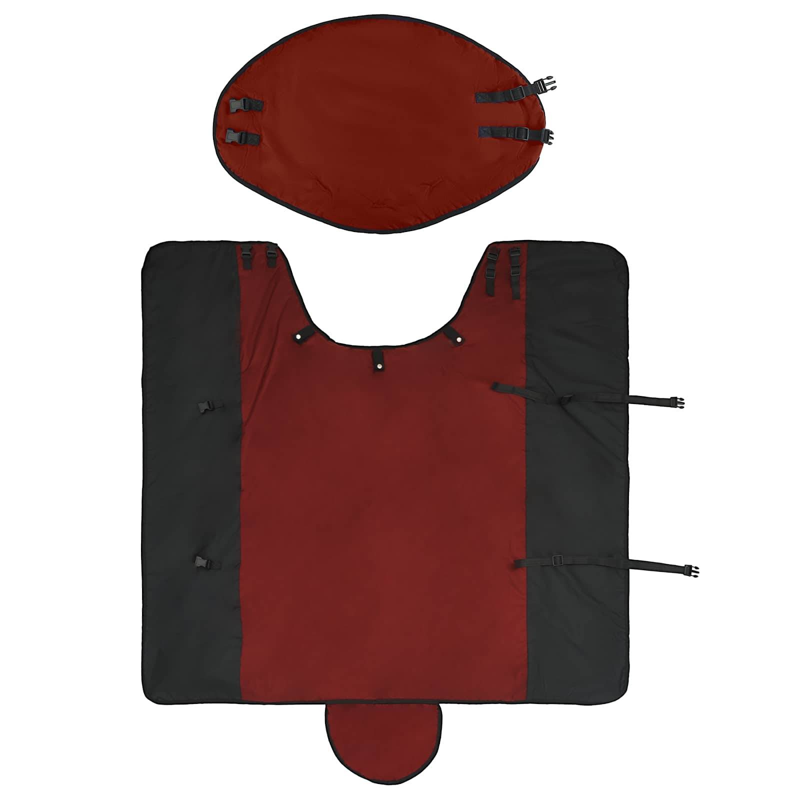 vidaXL Pferdedecke Dunkelgrün und Schwarz 135 cm Polyester