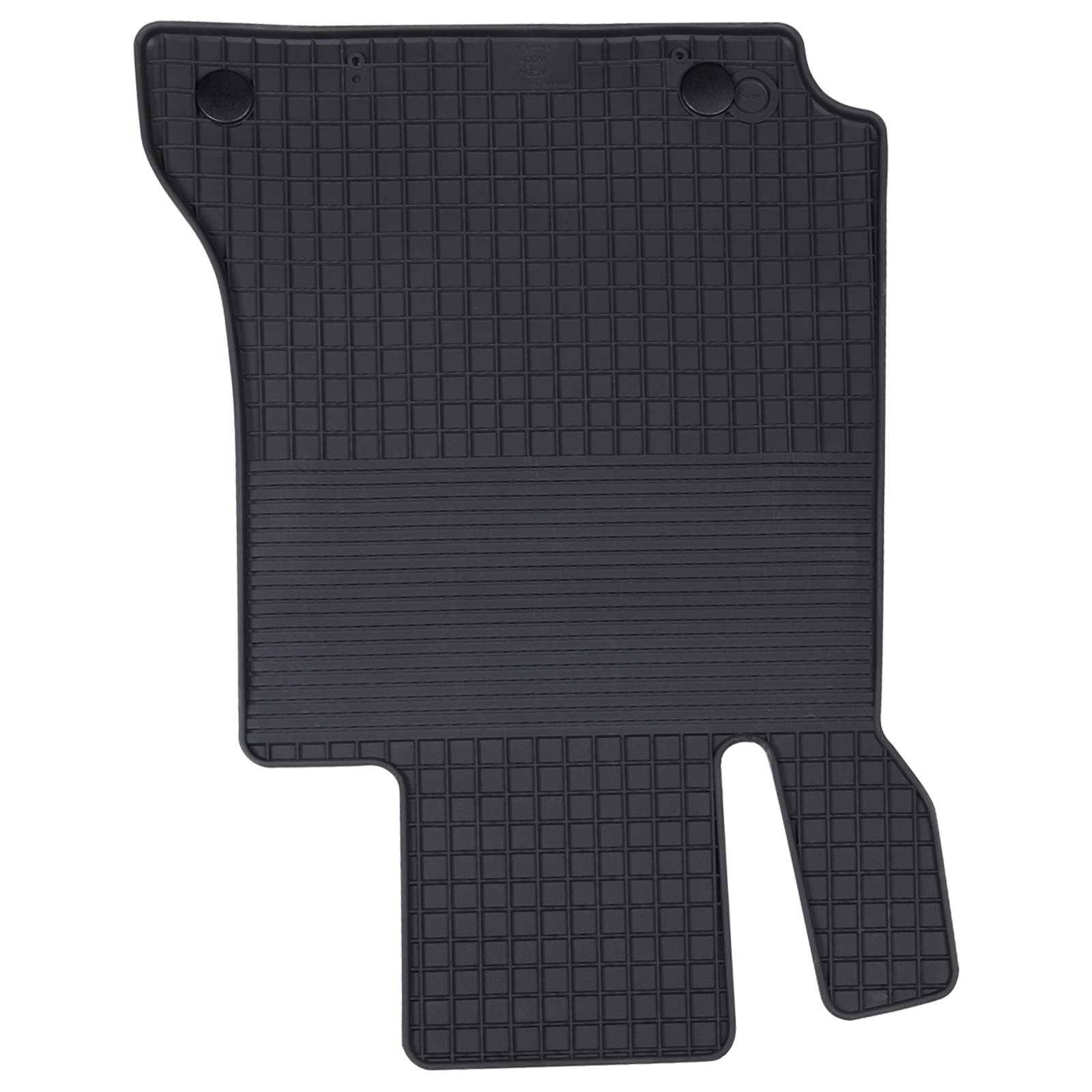 vidaXL Autofußmatte 4 pcs Schwarz Gummi
