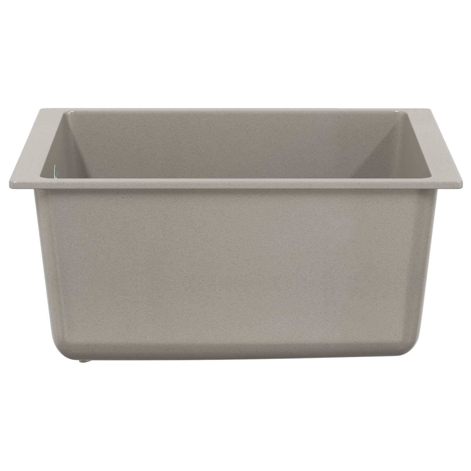 vidaXL Waschbecken Grau 370 x 460 mm 80% Quarz und 20% Harz
